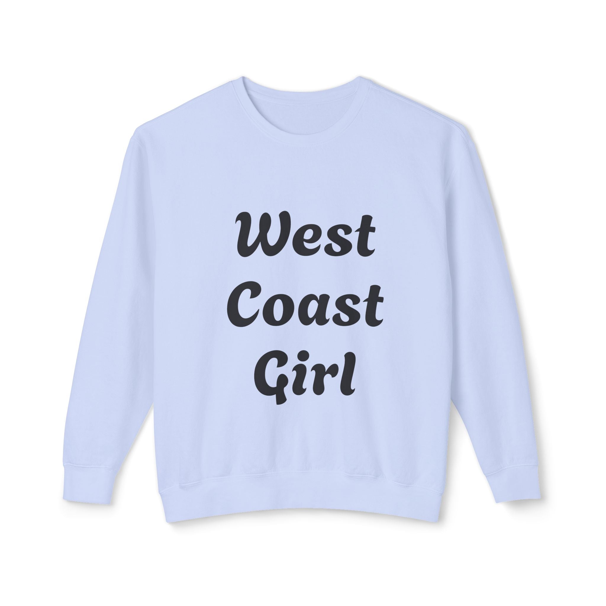 West Coast Girl - Unisex Lightweight Crewneck Sweatshirt