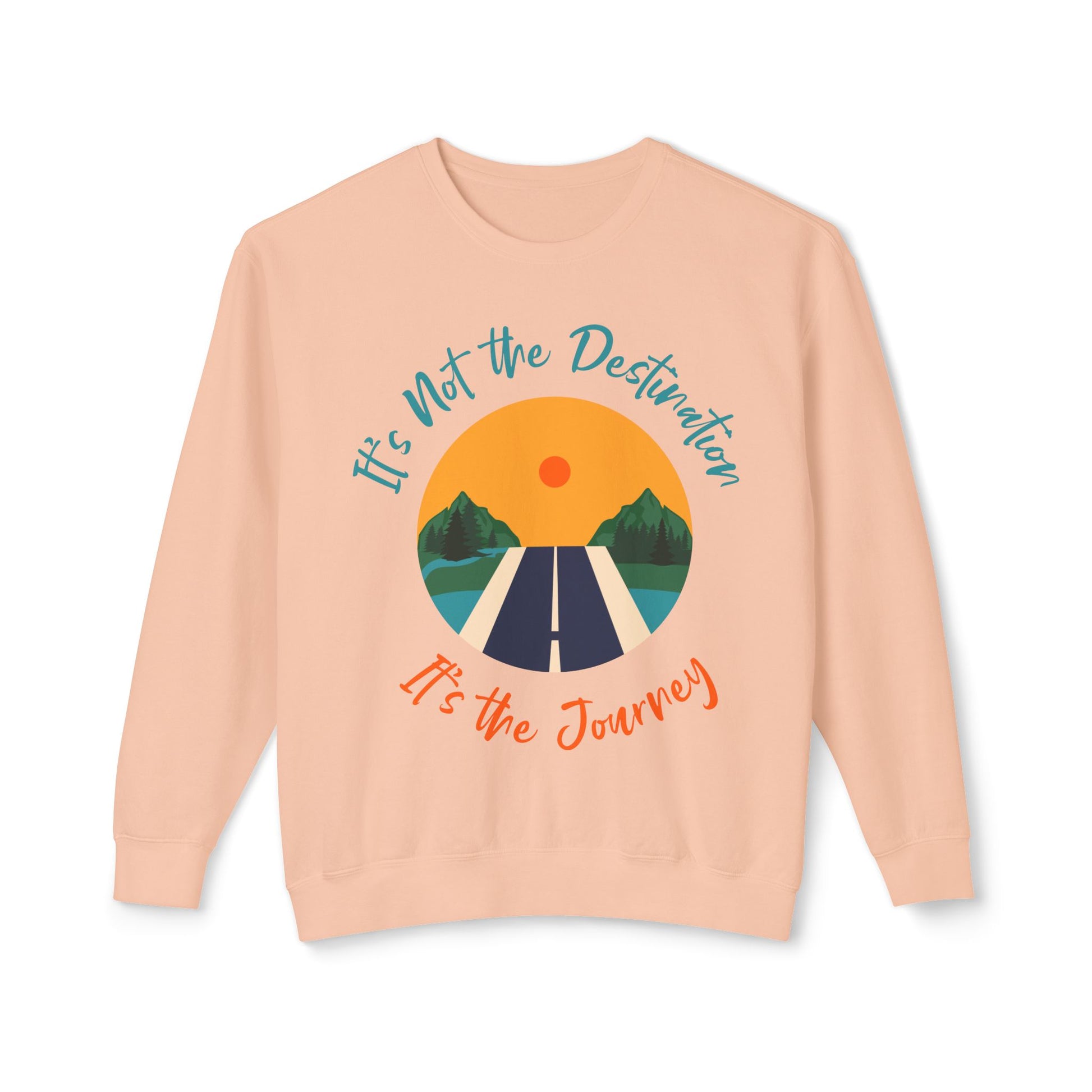 It's not the Destination - Unisex Lightweight Crewneck Sweatshirt