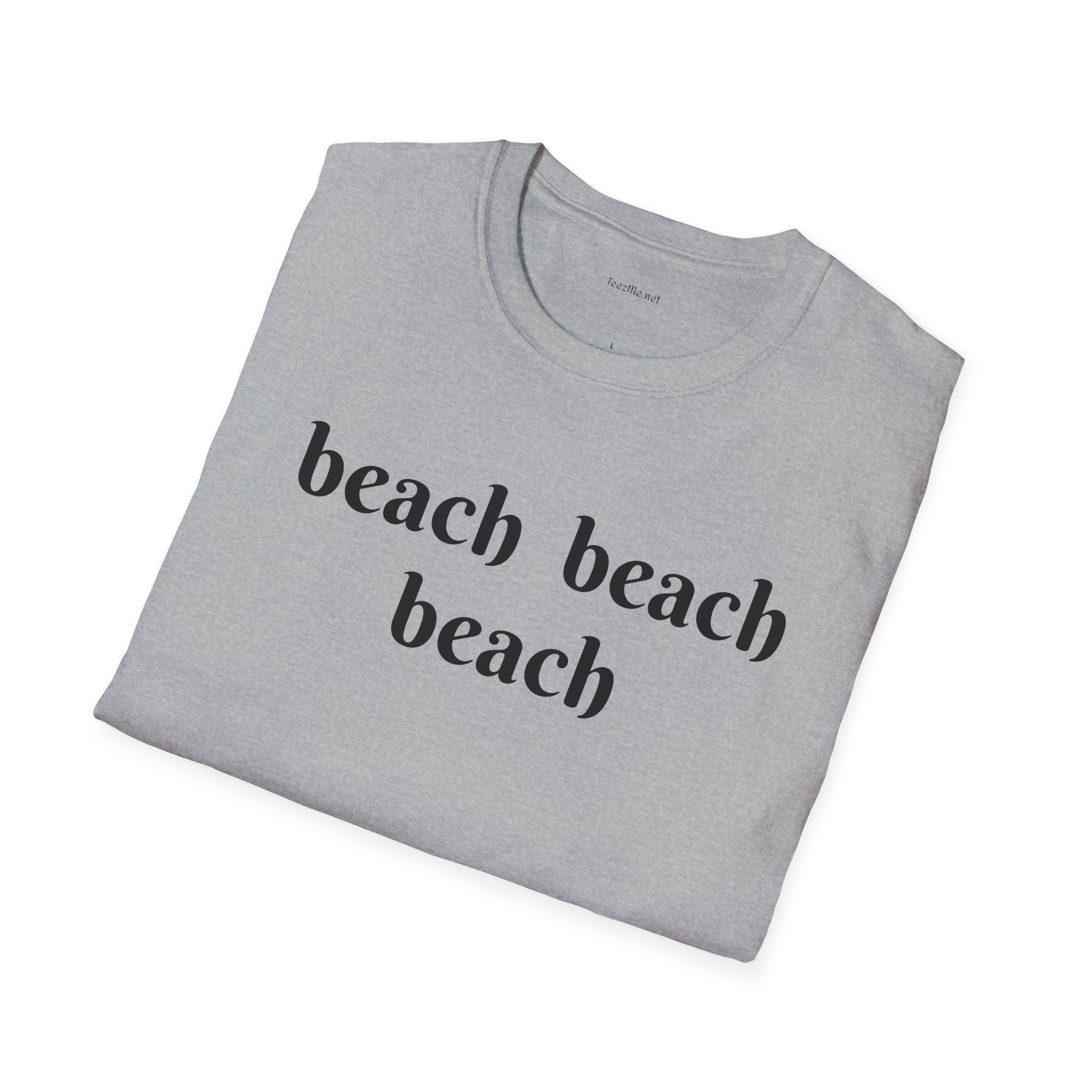 beach beach beach - Unisex Softstyle T-Shirt 100% Cotton Graphic