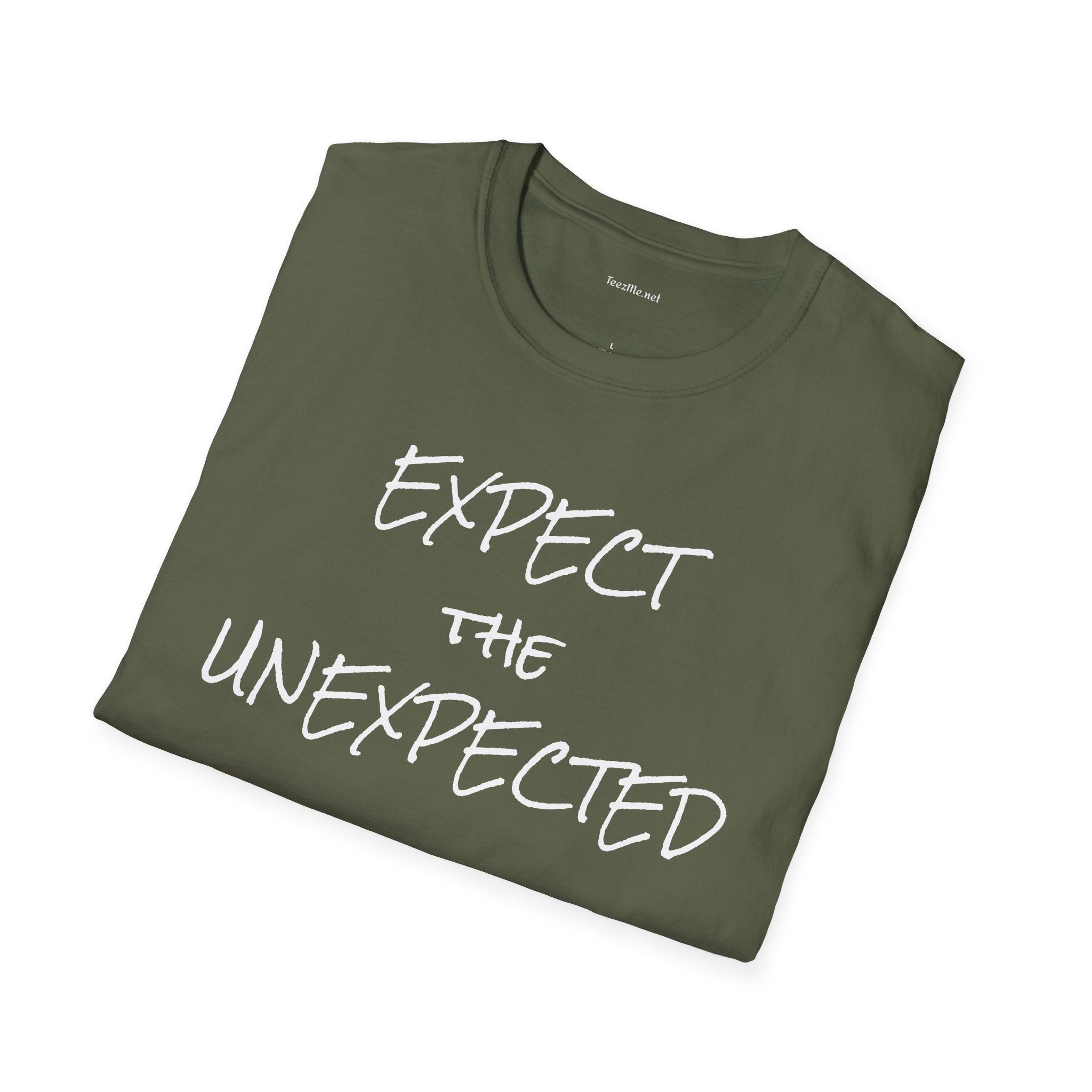 EXPECT THE UNEXPECTED - Unisex Softstyle T-Shirt 100% Cotton Graphic