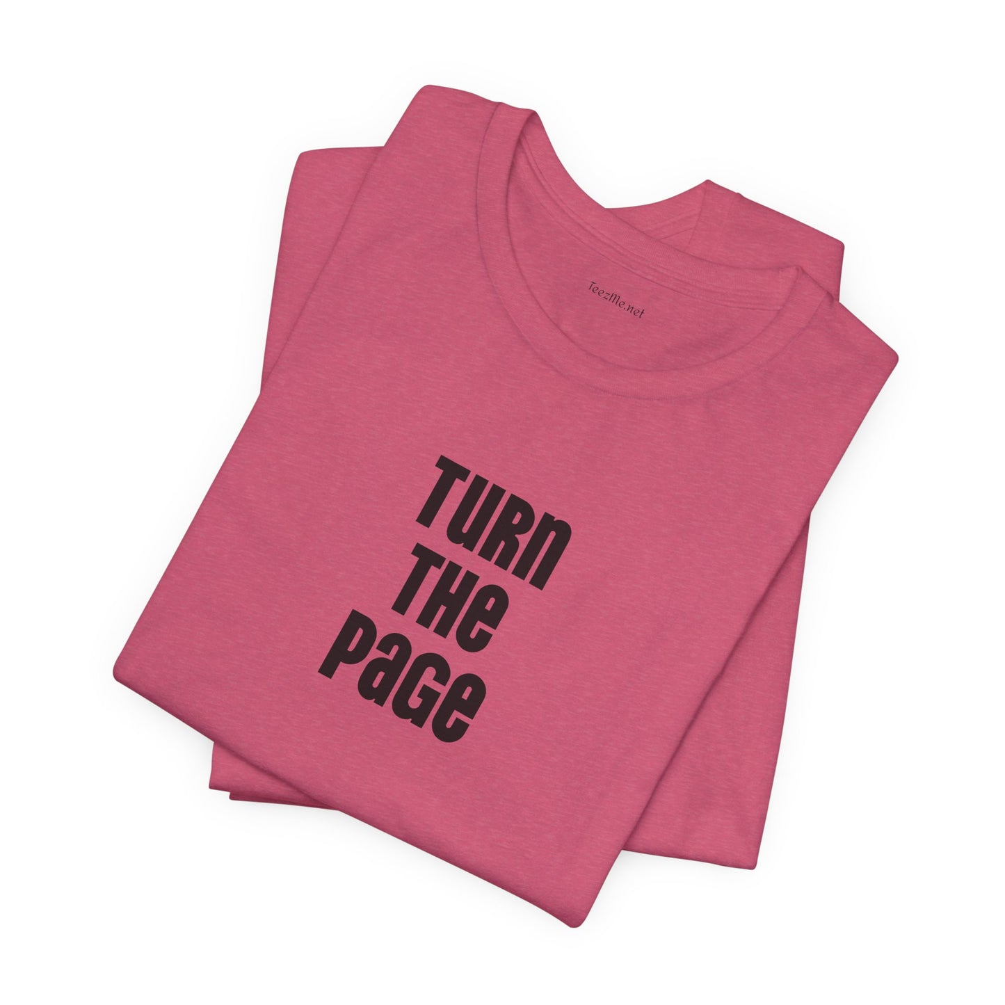 Turn the Page - Unisex Jersey Short Sleeve Tee