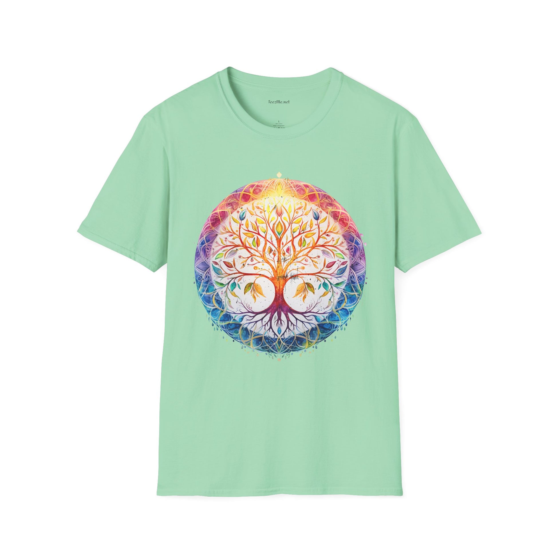 Mandala Tree - Unisex Softstyle T-Shirt 100% Cotton Graphic