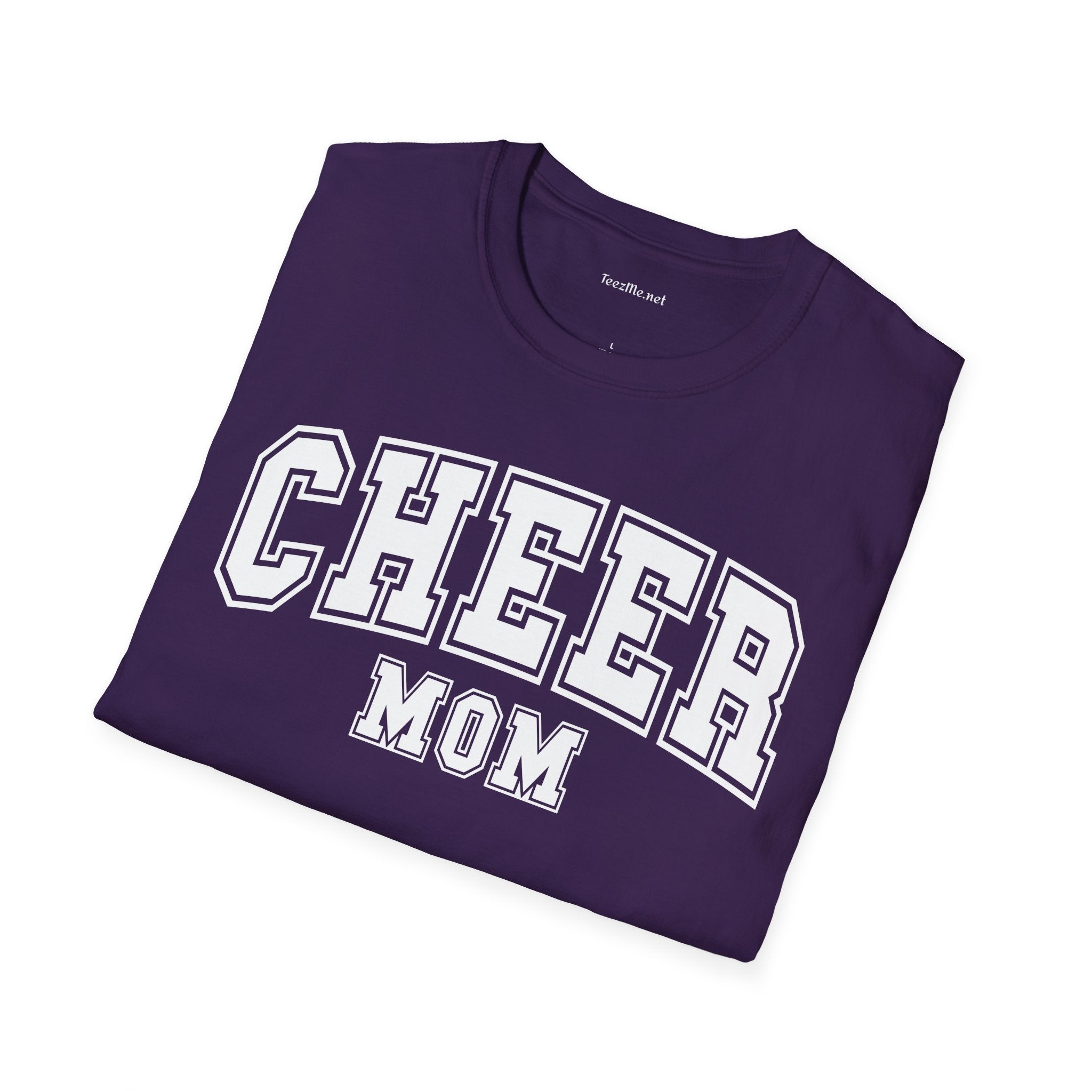 Cheer Mom Unisex Soft Style T-Shirt 100% Cotton Graphic
