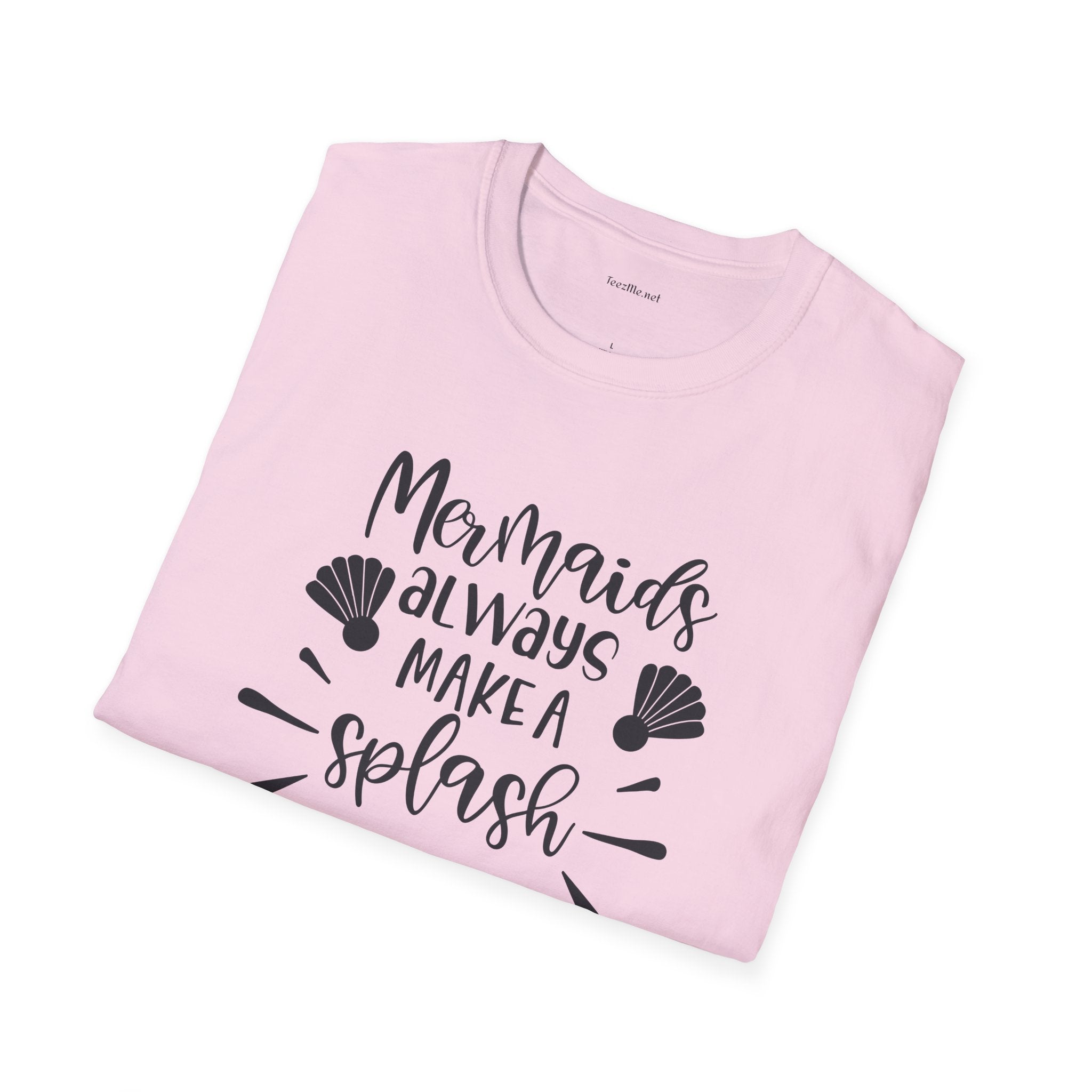 Mermaids make a splash - Unisex Softstyle T-Shirt 100% Cotton Graphic