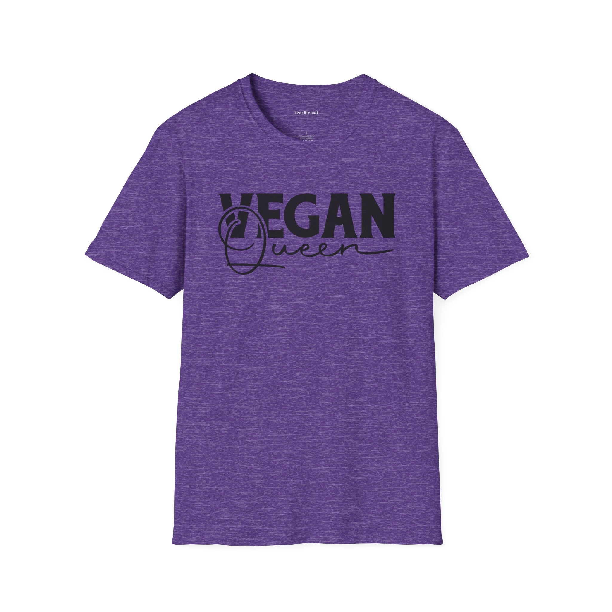 Vegan Queen Unisex Softstyle T-Shirt 100% Cotton Graphic