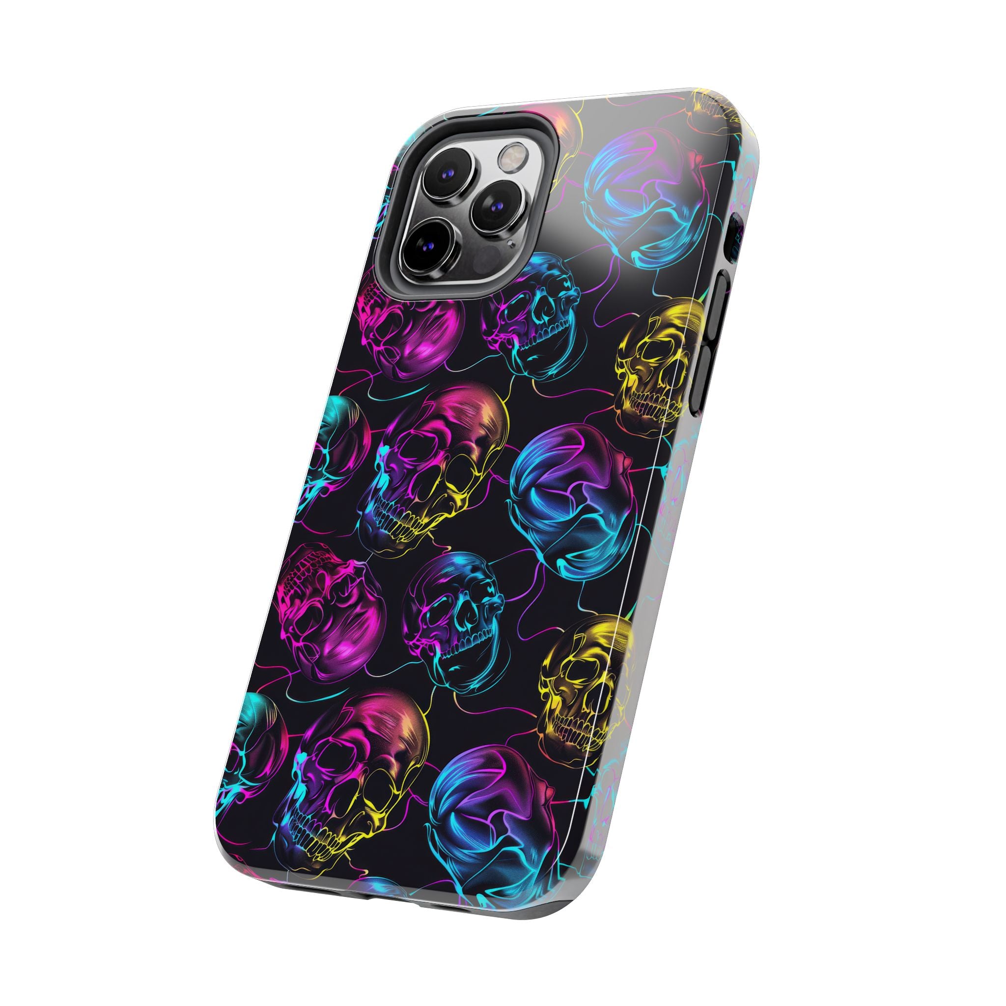Neon Skull Cell Phone Case Tough Phone Cases