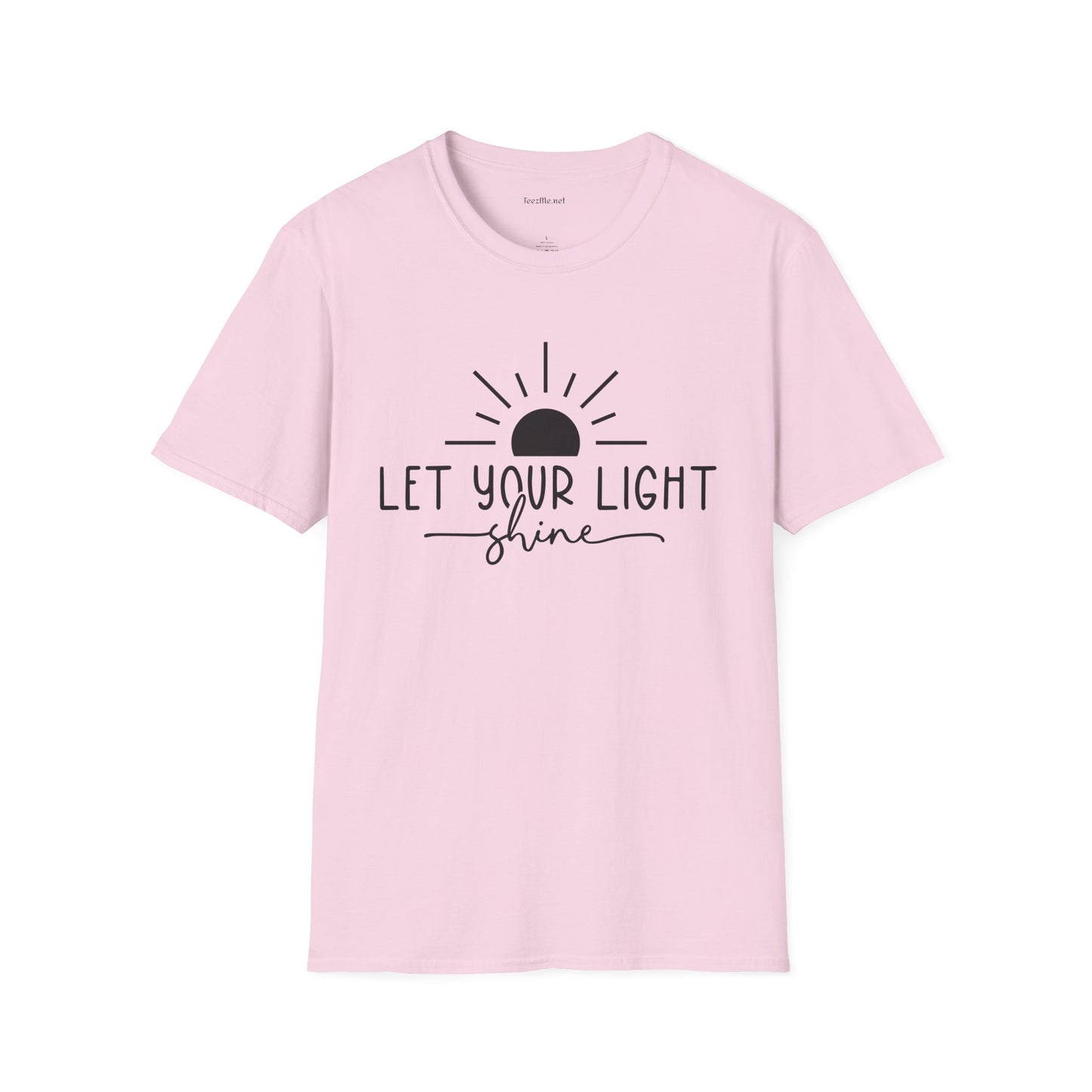 Let Your Light Shine Unisex SoftStyle T-Shirt 100% Cotton Graphic