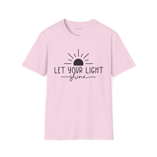 Let Your Light Shine Unisex SoftStyle T-Shirt 100% Cotton Graphic
