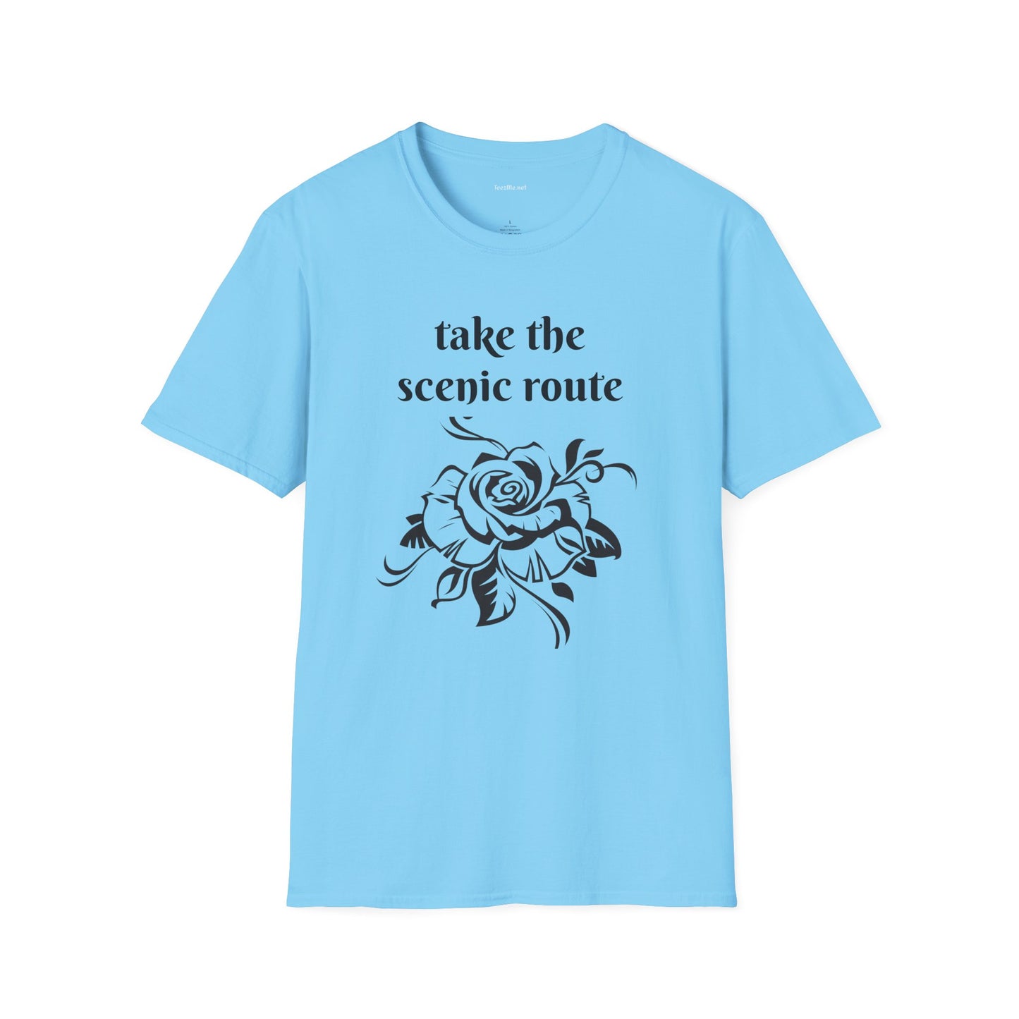 Take the scenic route- Unisex Softstyle T-Shirt 100% Cotton Graphic