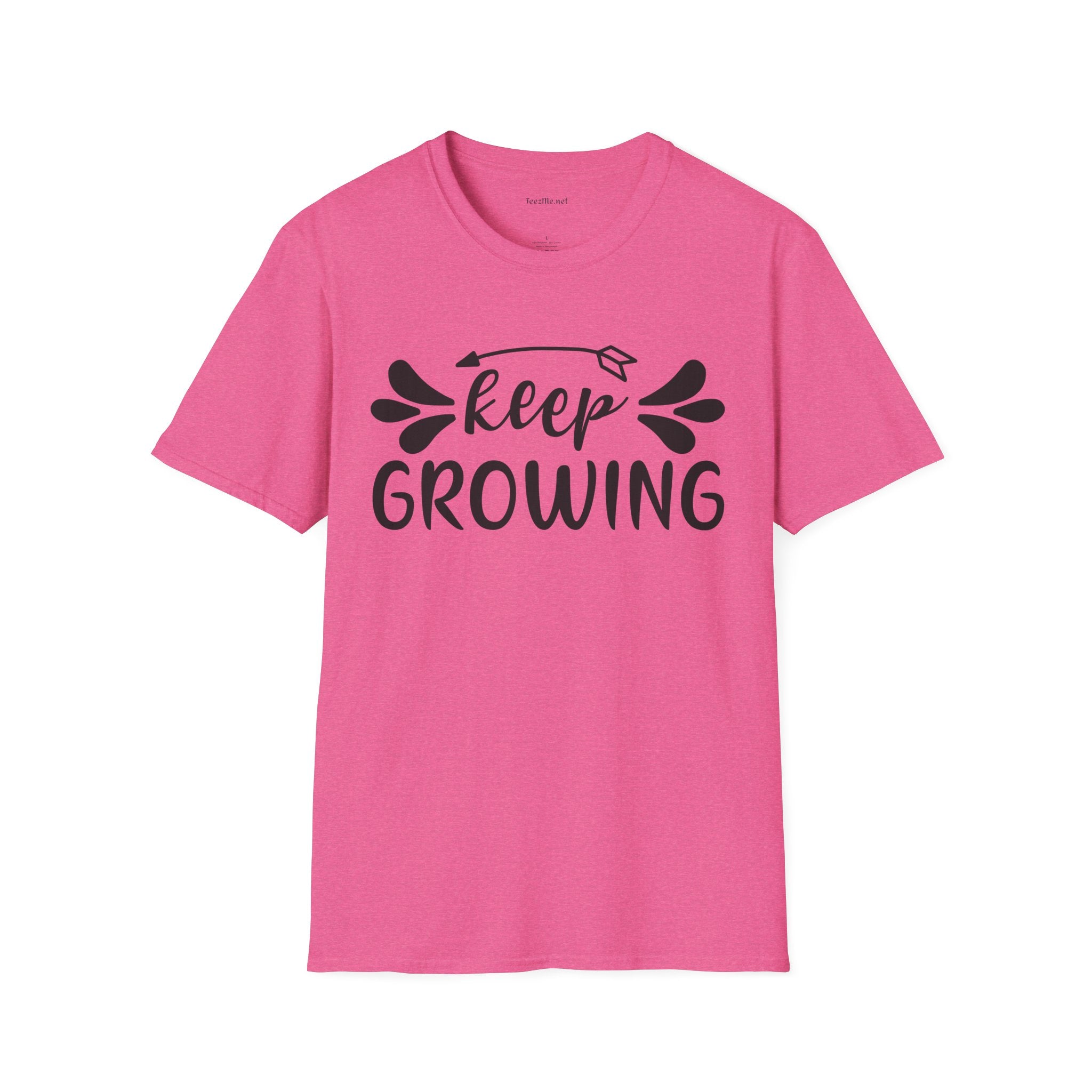 Keep Growing 03 Unisex Soft Style T-Shirt 100% Cotton Graphic