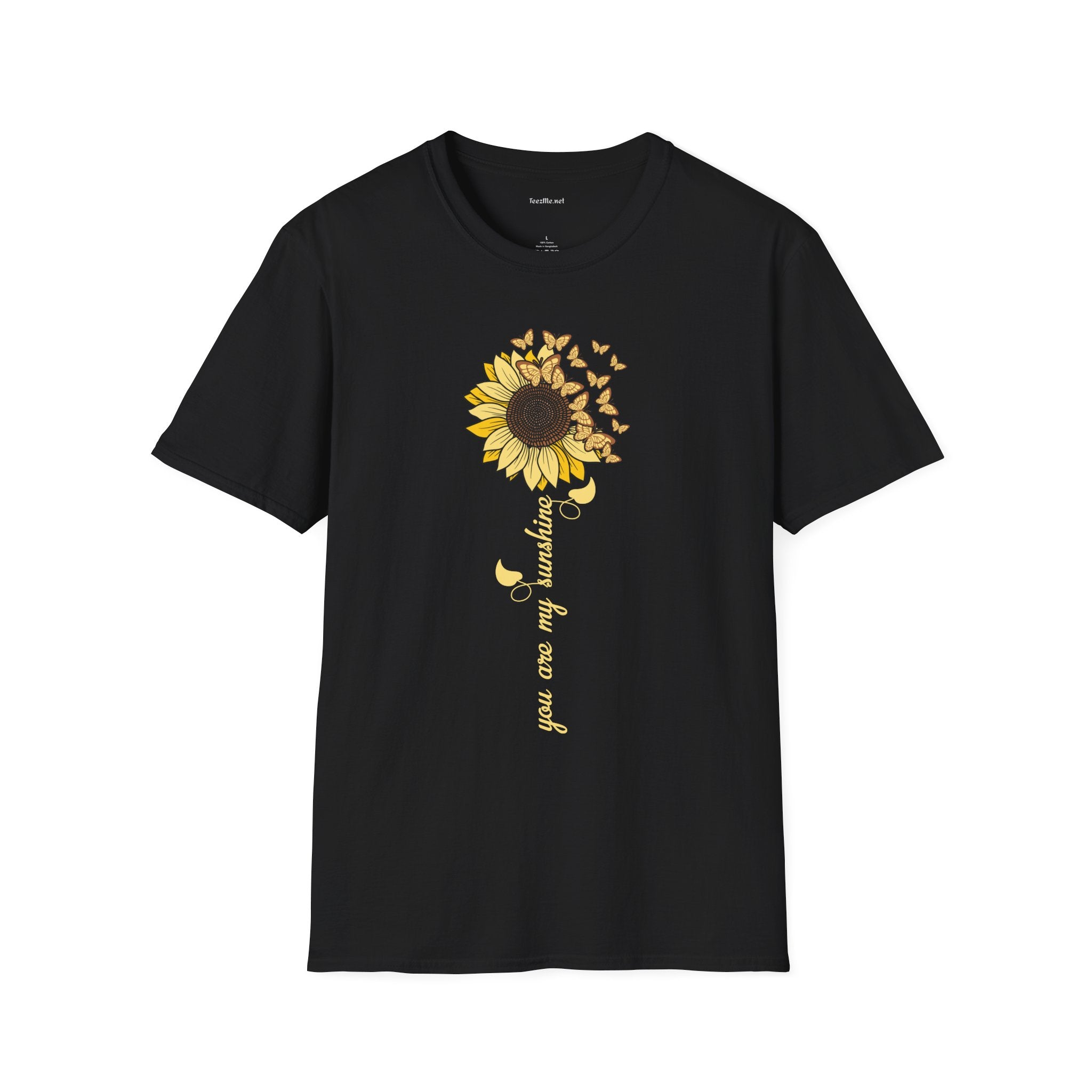 Sunflower Butterflies T-Shirt — 'You are my Sunshine' Floral Tee