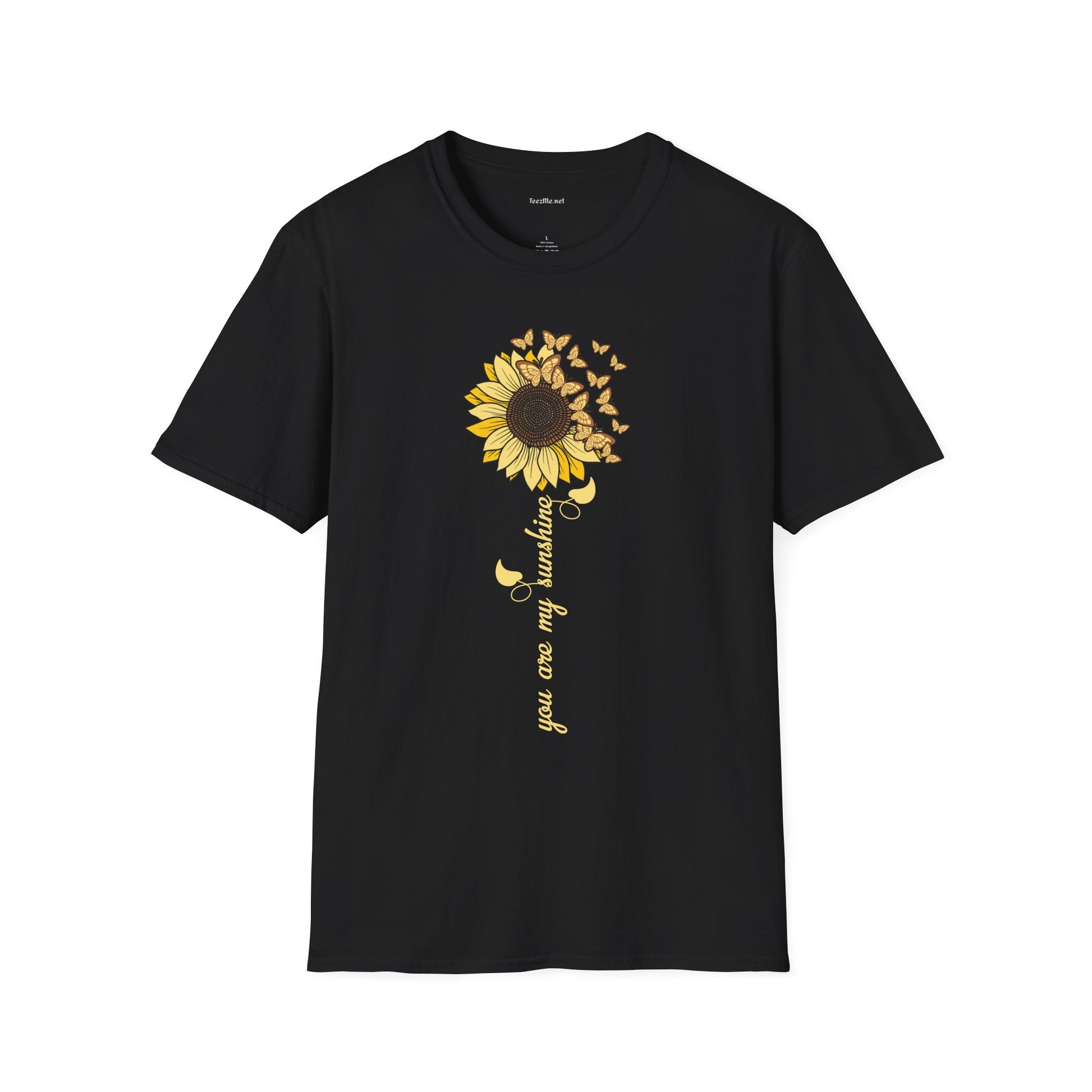 Sunflower Butterflies T-Shirt — 'You are my Sunshine' Floral Tee