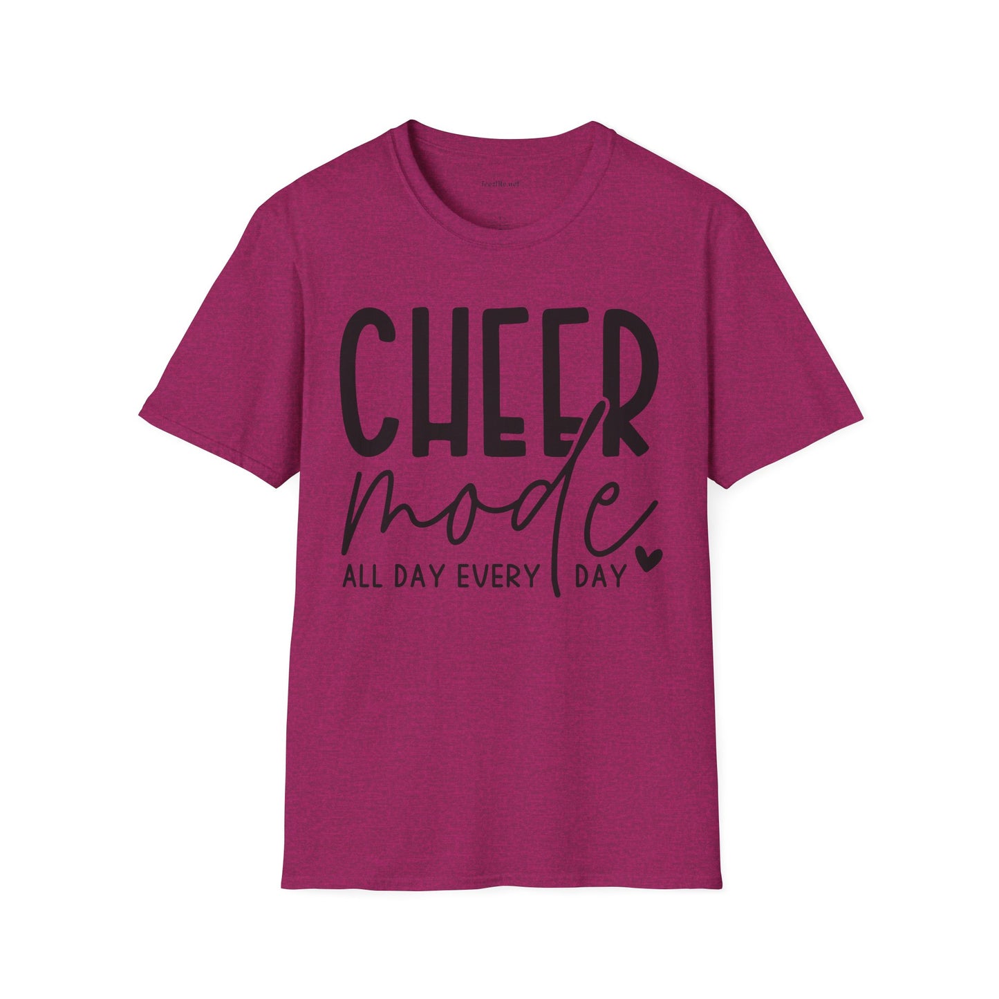 Cheer Mode All Day Unisex Soft Style T-Shirt 100% Cotton Graphic