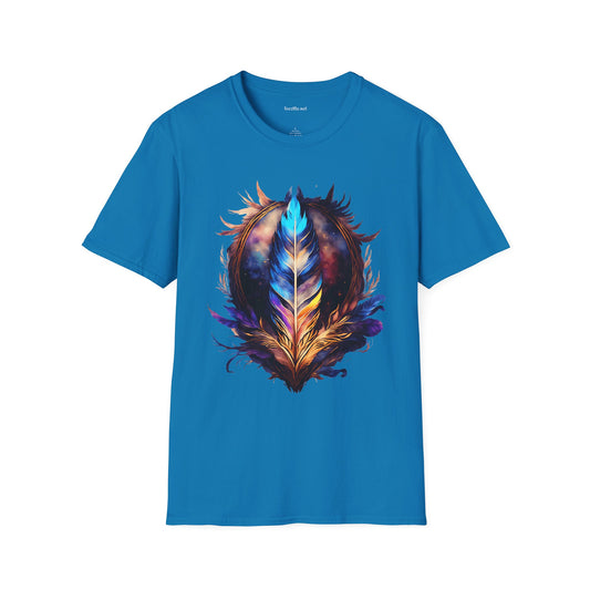 Eagle Feather Unisex Softstyle T-Shirt 100% Cotton Graphic