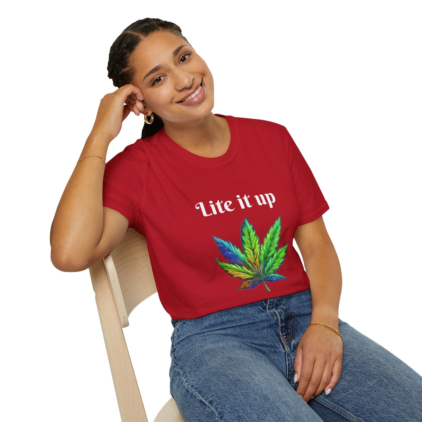 Lite it up - Unisex Softstyle T-Shirt 100% Cotton Graphic