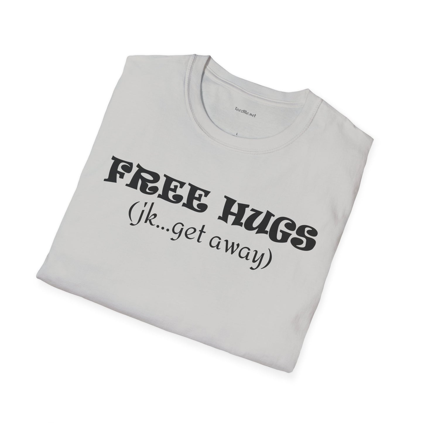 FREE HUGS - Unisex Softstyle T-Shirt 100% Cotton Graphic