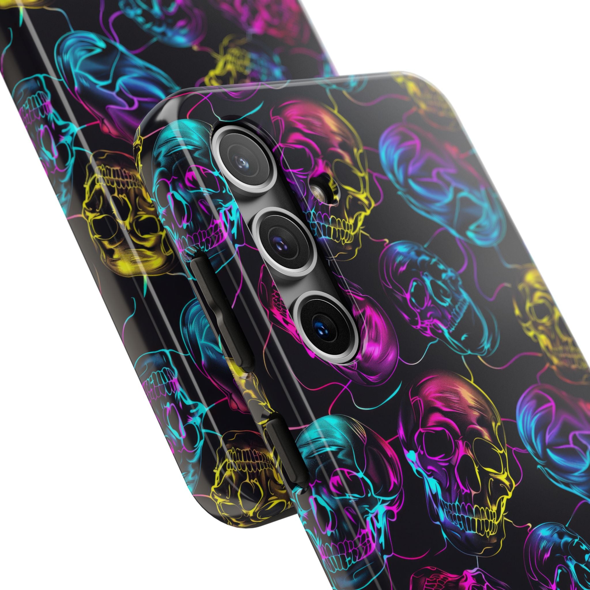 Neon Skull Cell Phone Case Tough Phone Cases