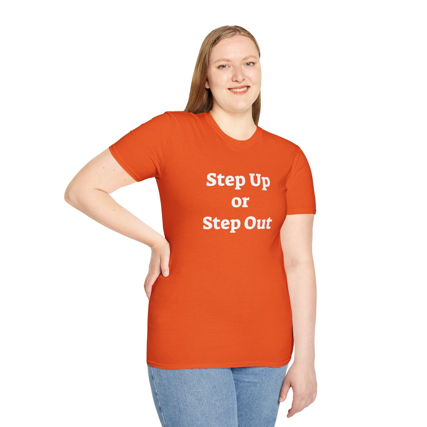 Step Up - Unisex Softstyle T-Shirt 100% Cotton Graphic