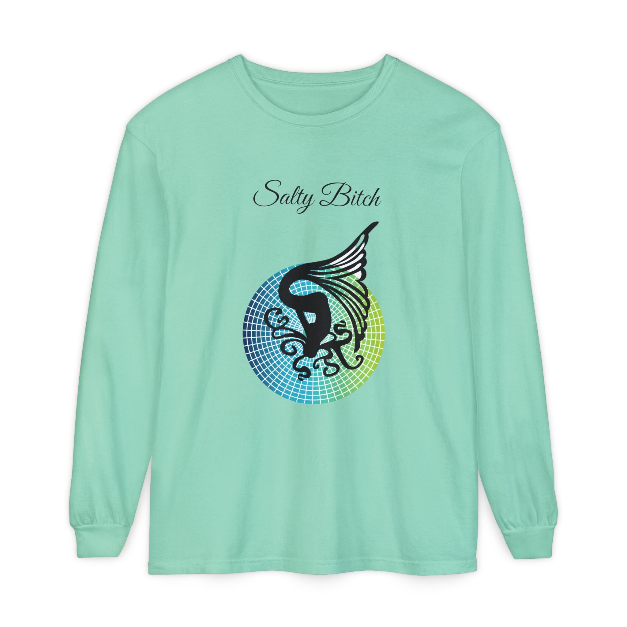 Salty Bitch - Unisex Garment-dyed Long Sleeve T-Shirt