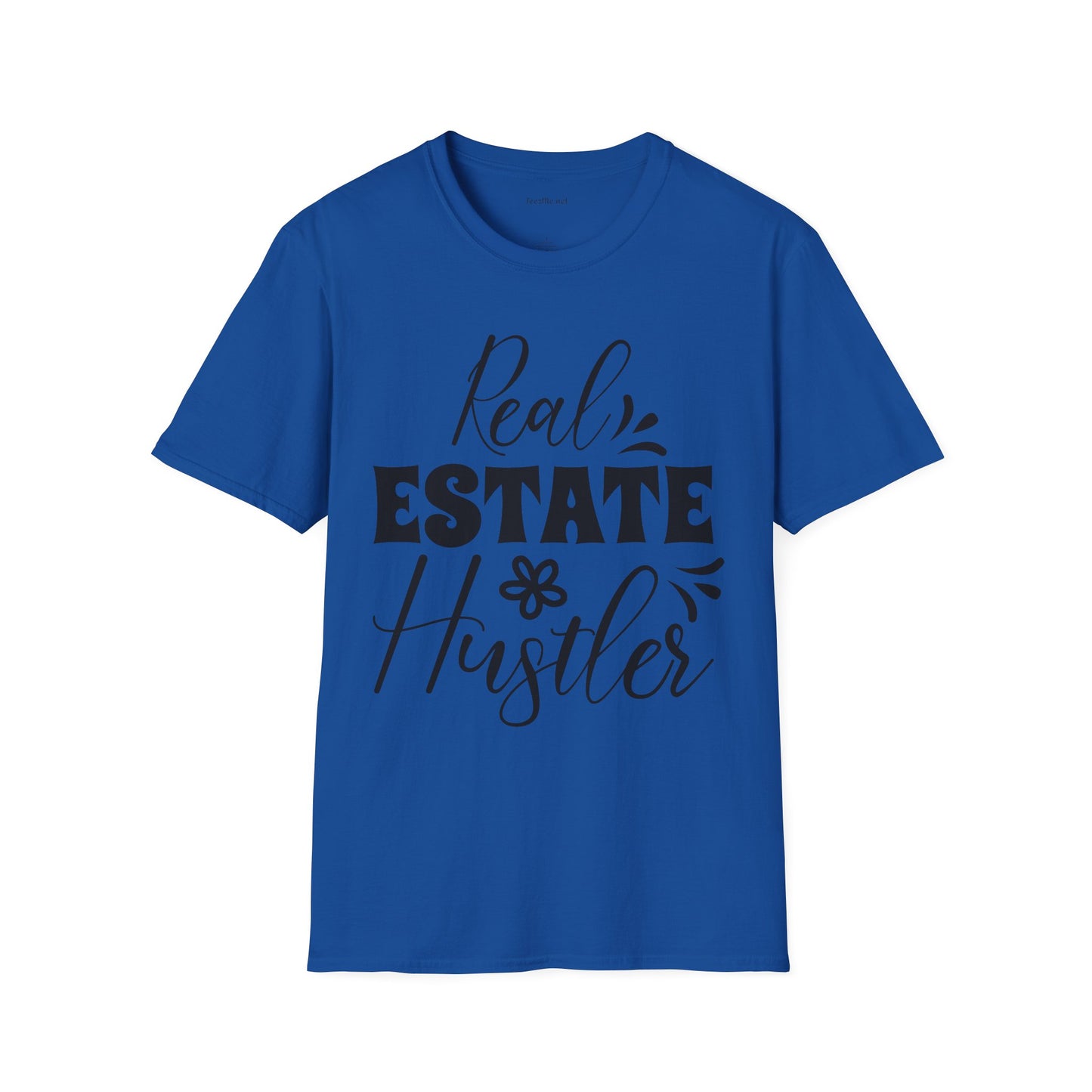 Real Estate Hustler Unisex Soft Style T-Shirt 100% Cotton Graphic