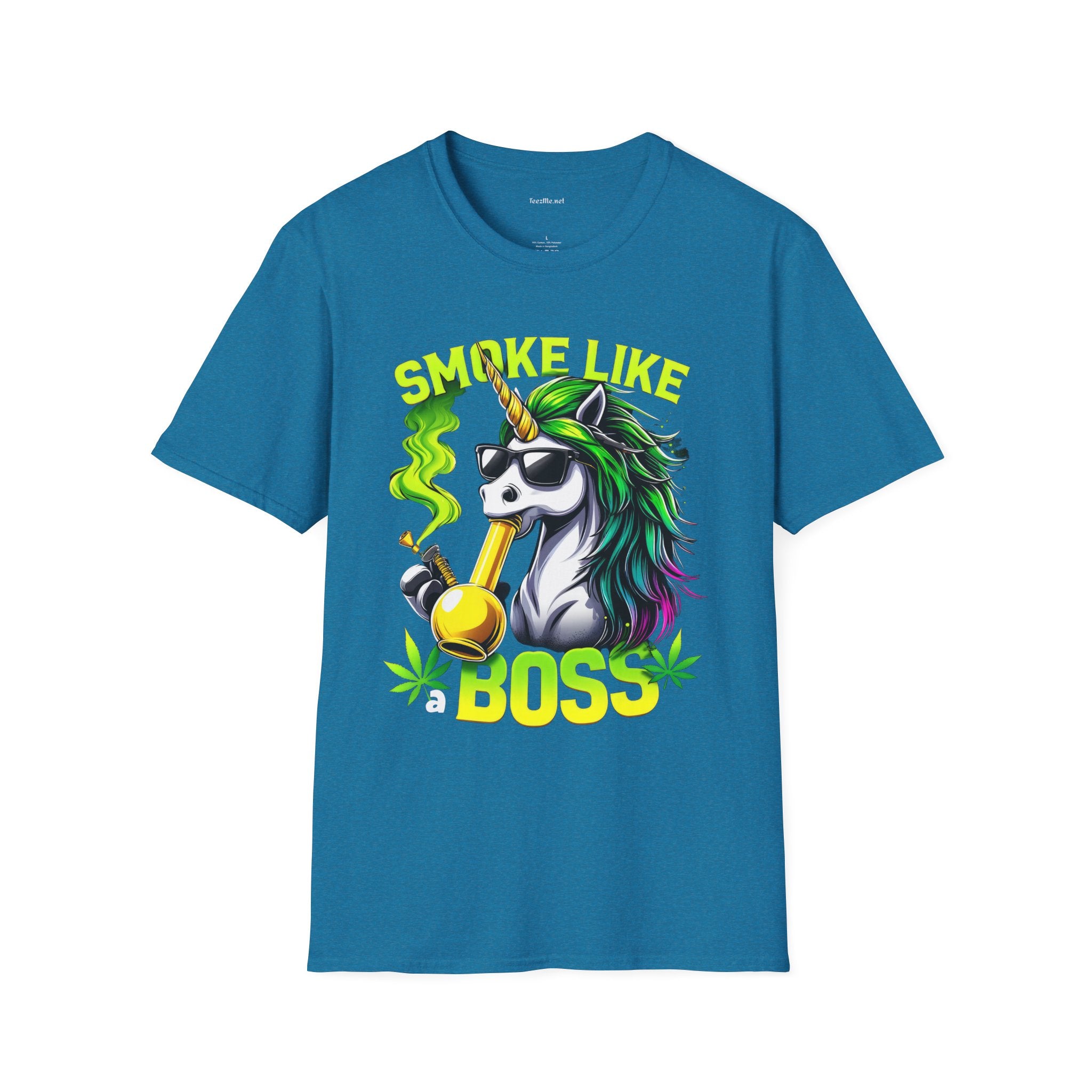 Smoke Like a Boss #420 Unisex Softstyle T-Shirt 100% Cotton Graphic