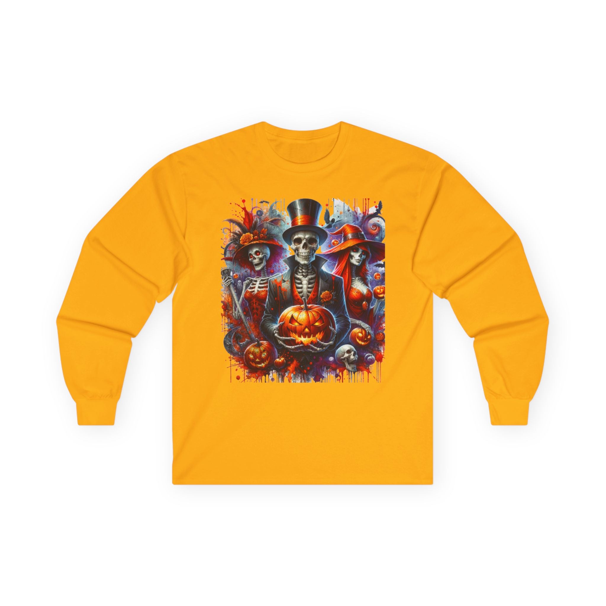 Halloween Skeletons 01 Unisex Ultra Cotton Long Sleeve Tee