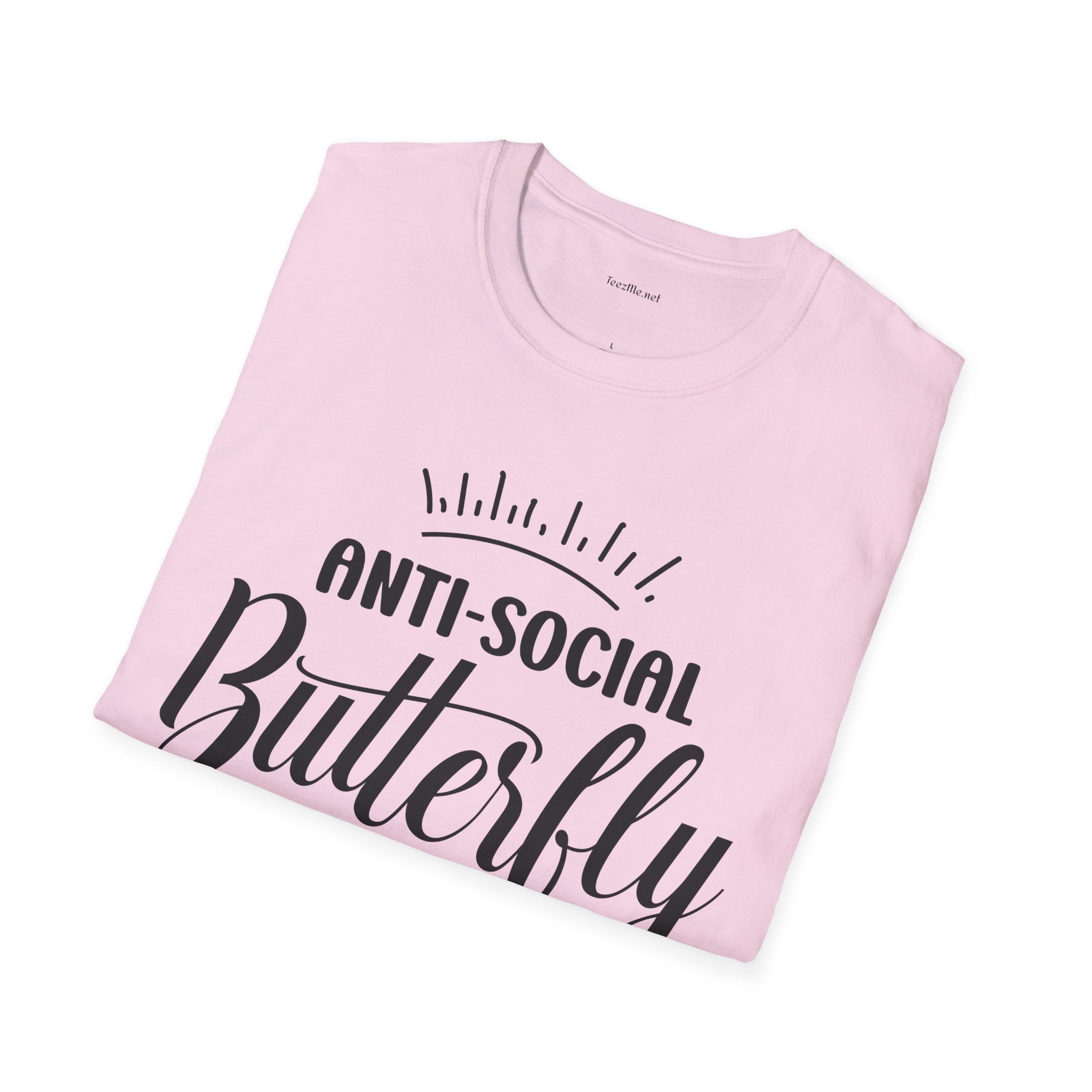 Anti-social Butterfly - Unisex Softstyle T-Shirt 100% Cotton Graphic