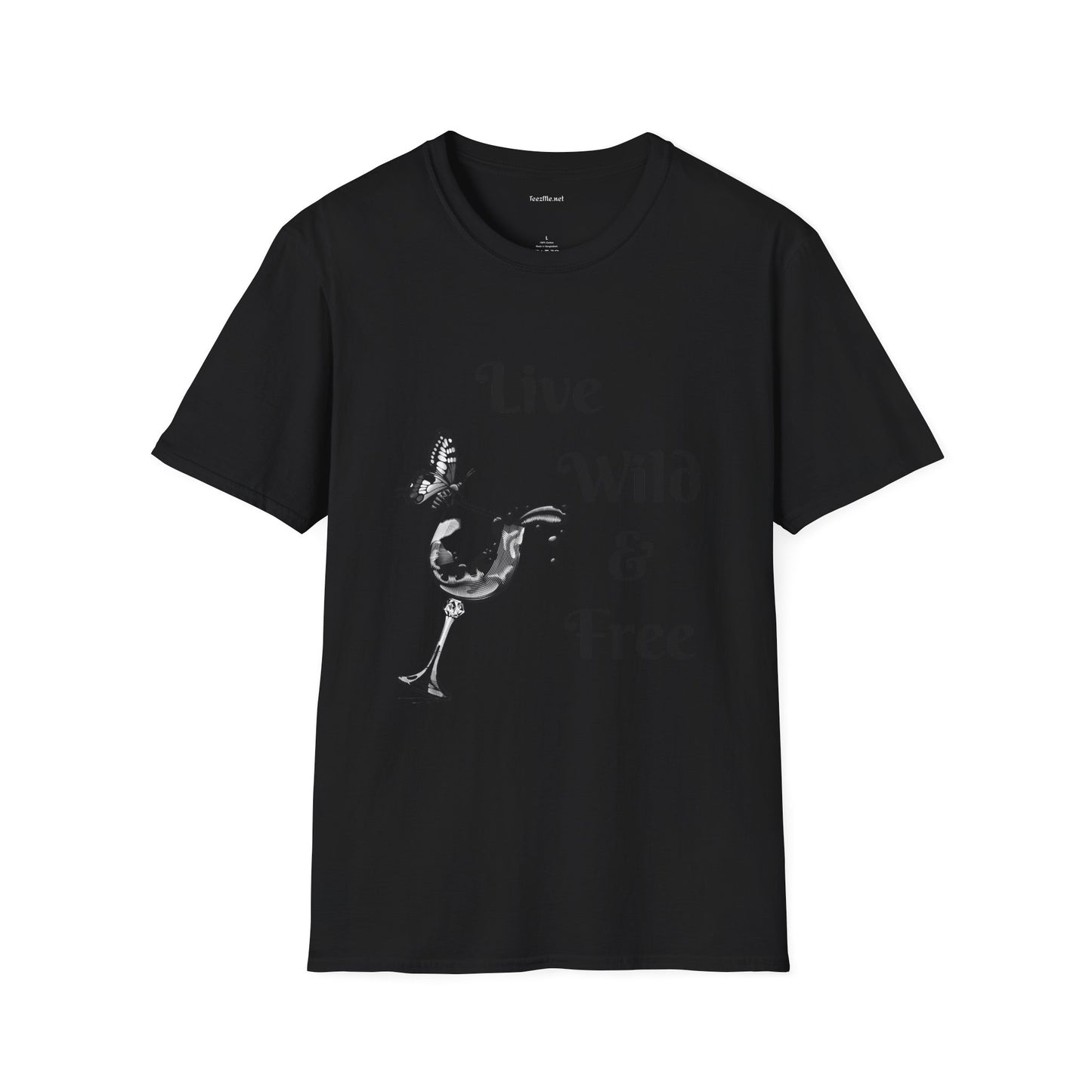 Live Wild & Free -  Unisex Softstyle T-Shirt 100% Cotton Graphic