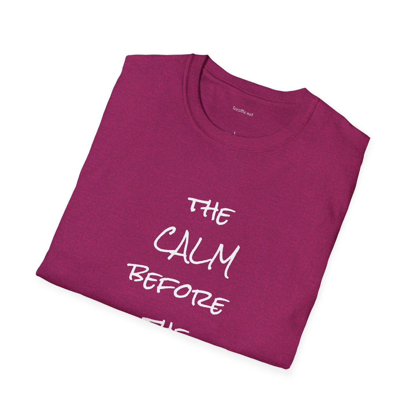 The CALM before the STORM - Unisex Softstyle T-Shirt 100% Cotton Graphic