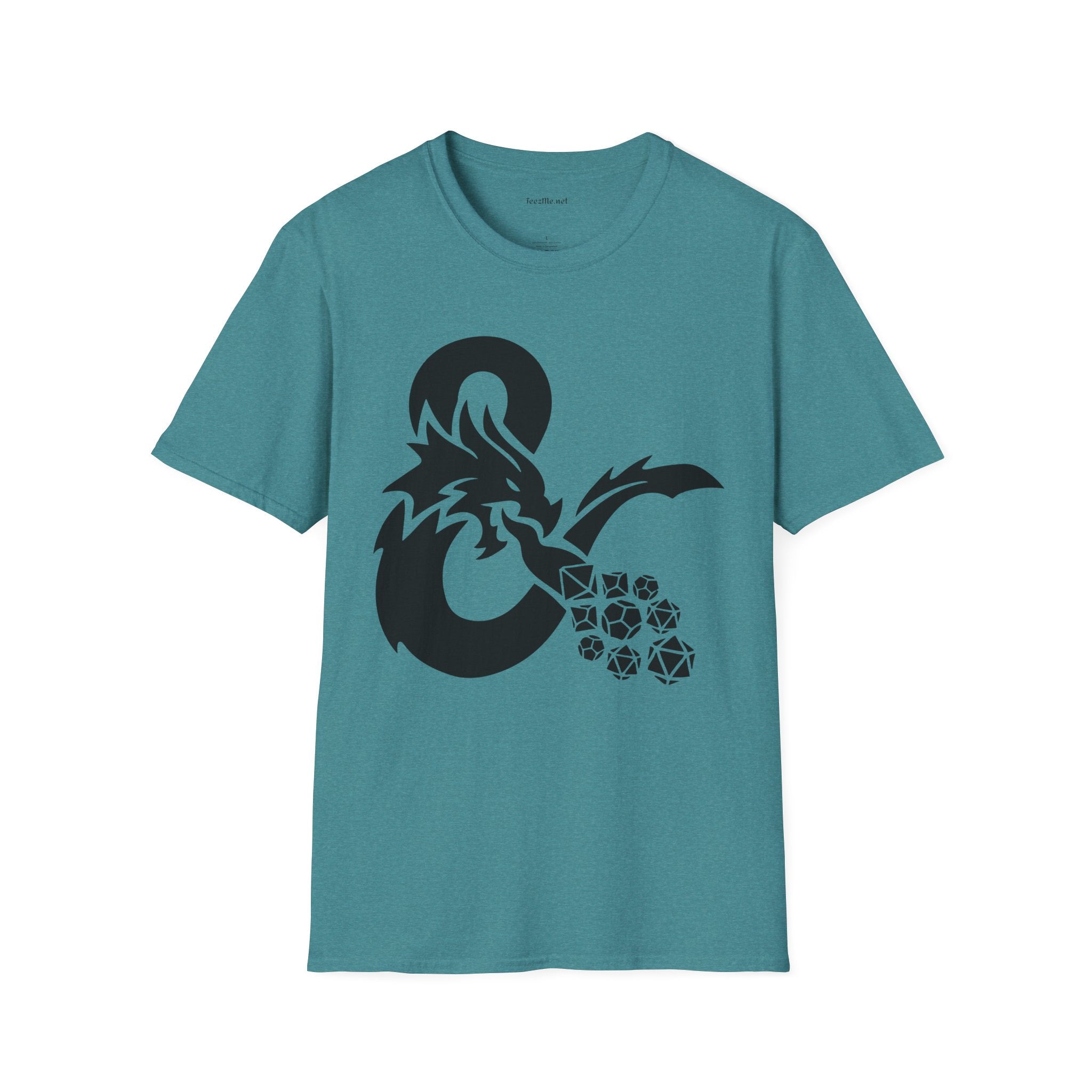 Dragon Fire Dice Unisex Softstyle T-Shirt 100% Cotton Graphic