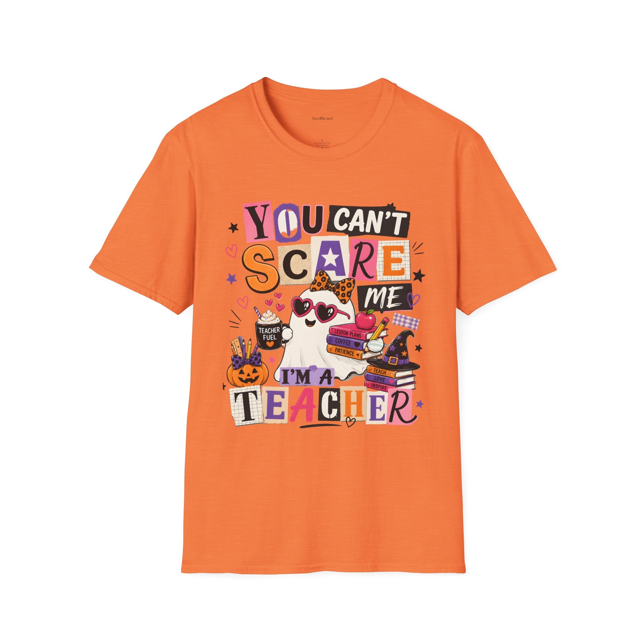 Teacher Halloween T-Shirt - "You Can't Scare Me, I'm a Teacher" Tee