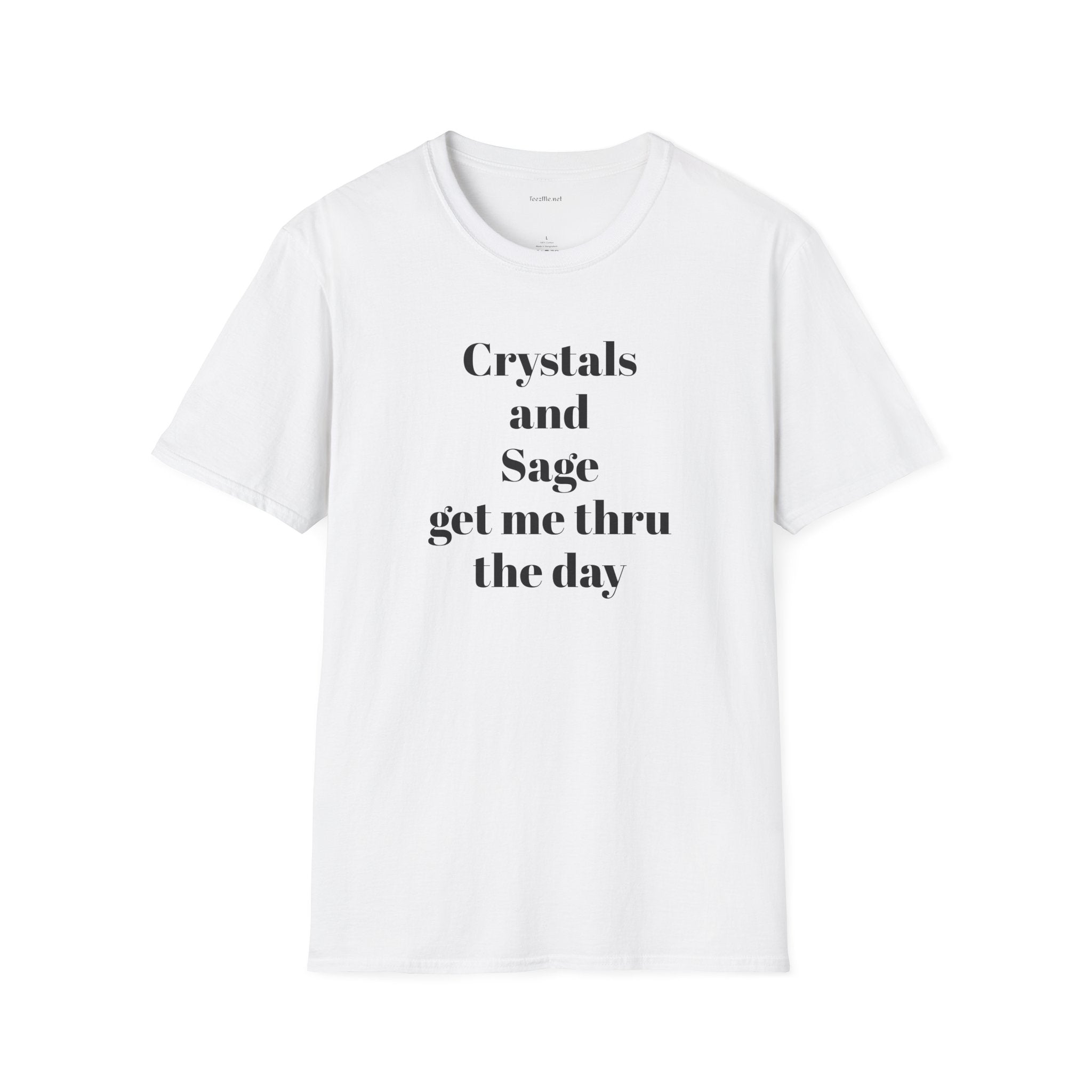 Crystals and Sage - Unisex Softstyle T-Shirt 100% Cotton Graphic