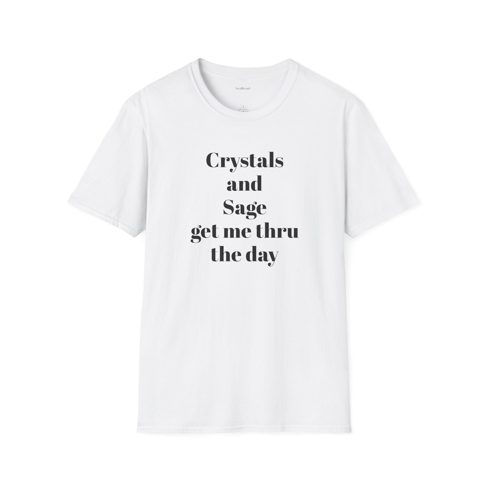 Crystals and Sage - Unisex Softstyle T-Shirt 100% Cotton Graphic