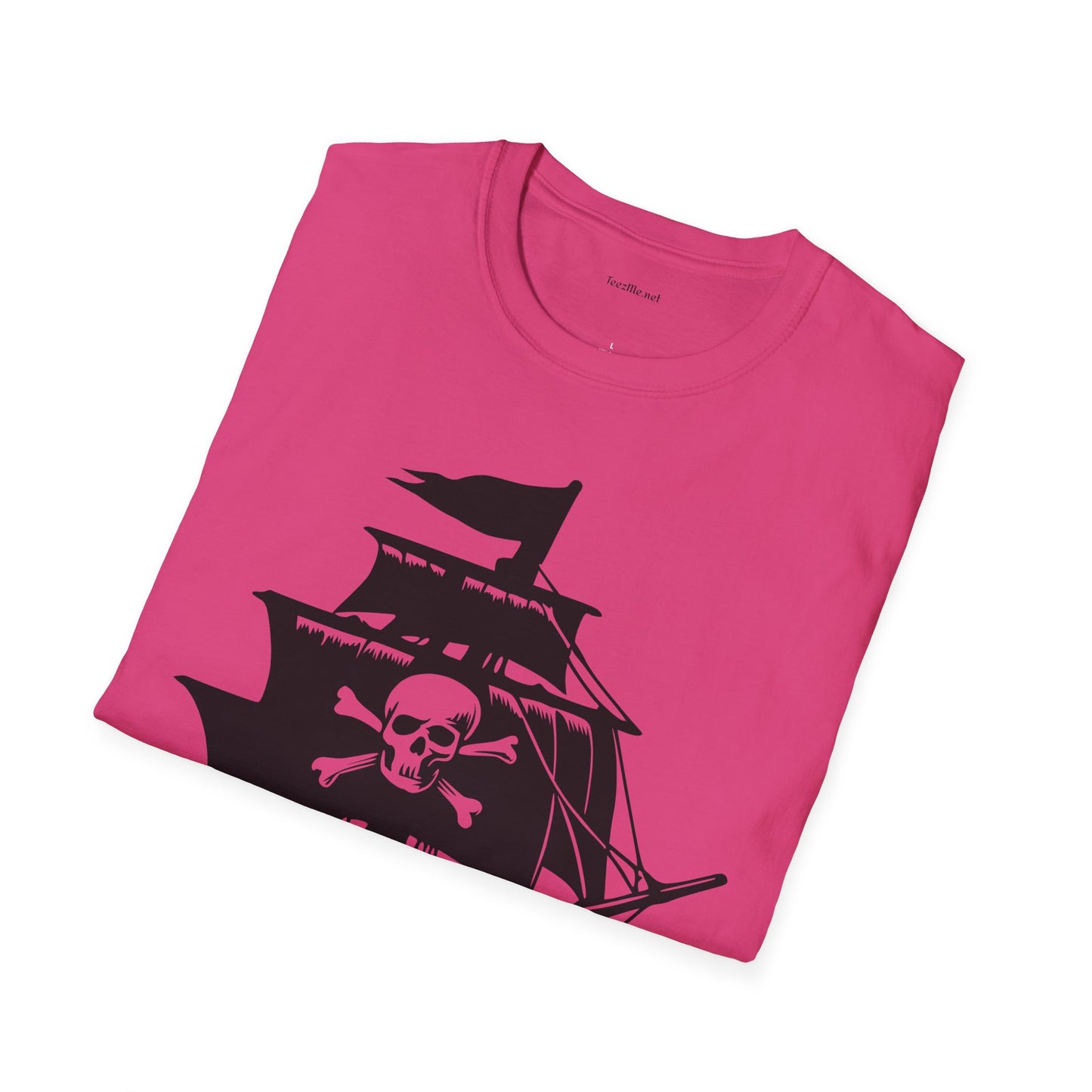 Pirate Ship  - Unisex Softstyle T-Shirt 100% Cotton Graphic