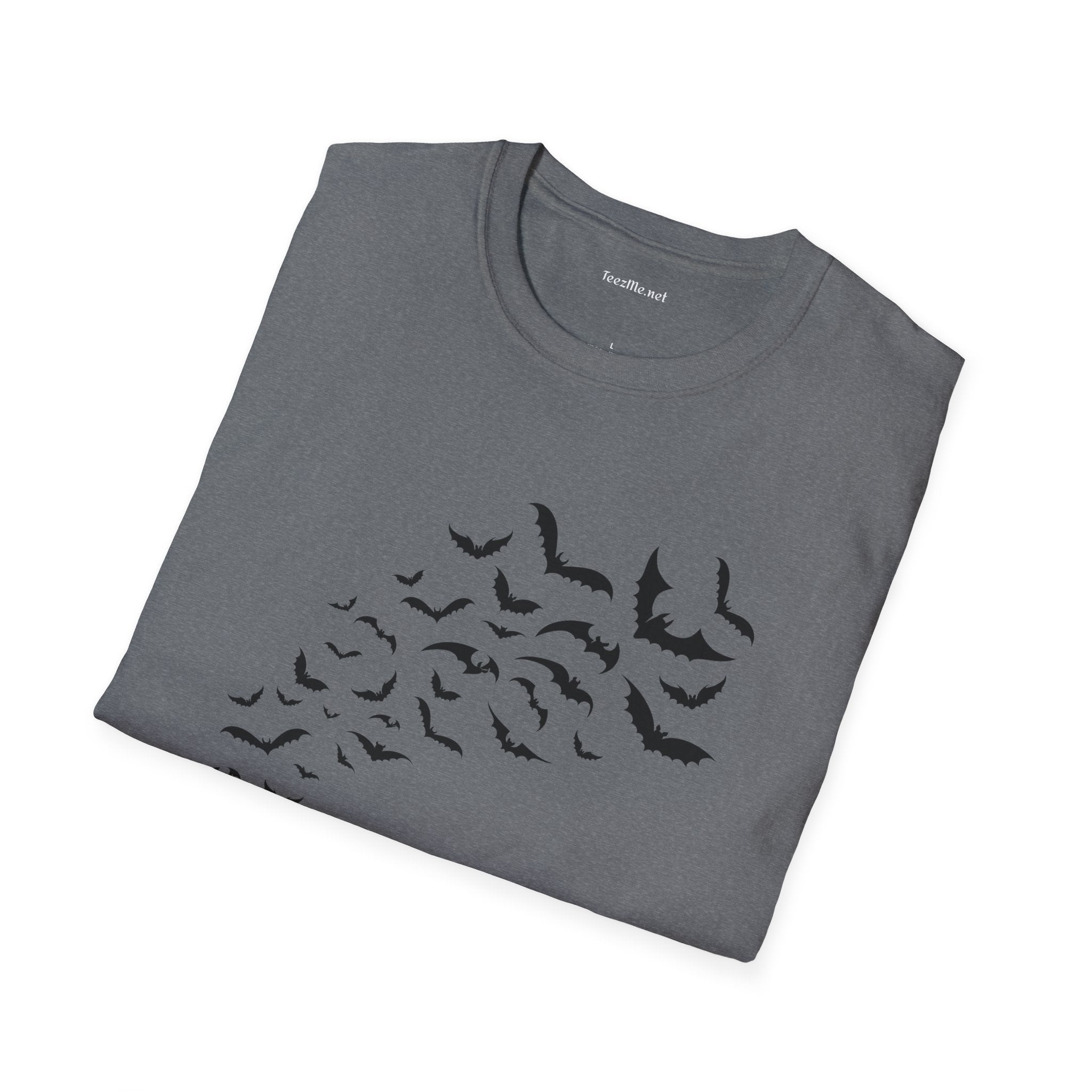 Bats in Flight Unisex Softstyle T-Shirt 100% Cotton Graphic