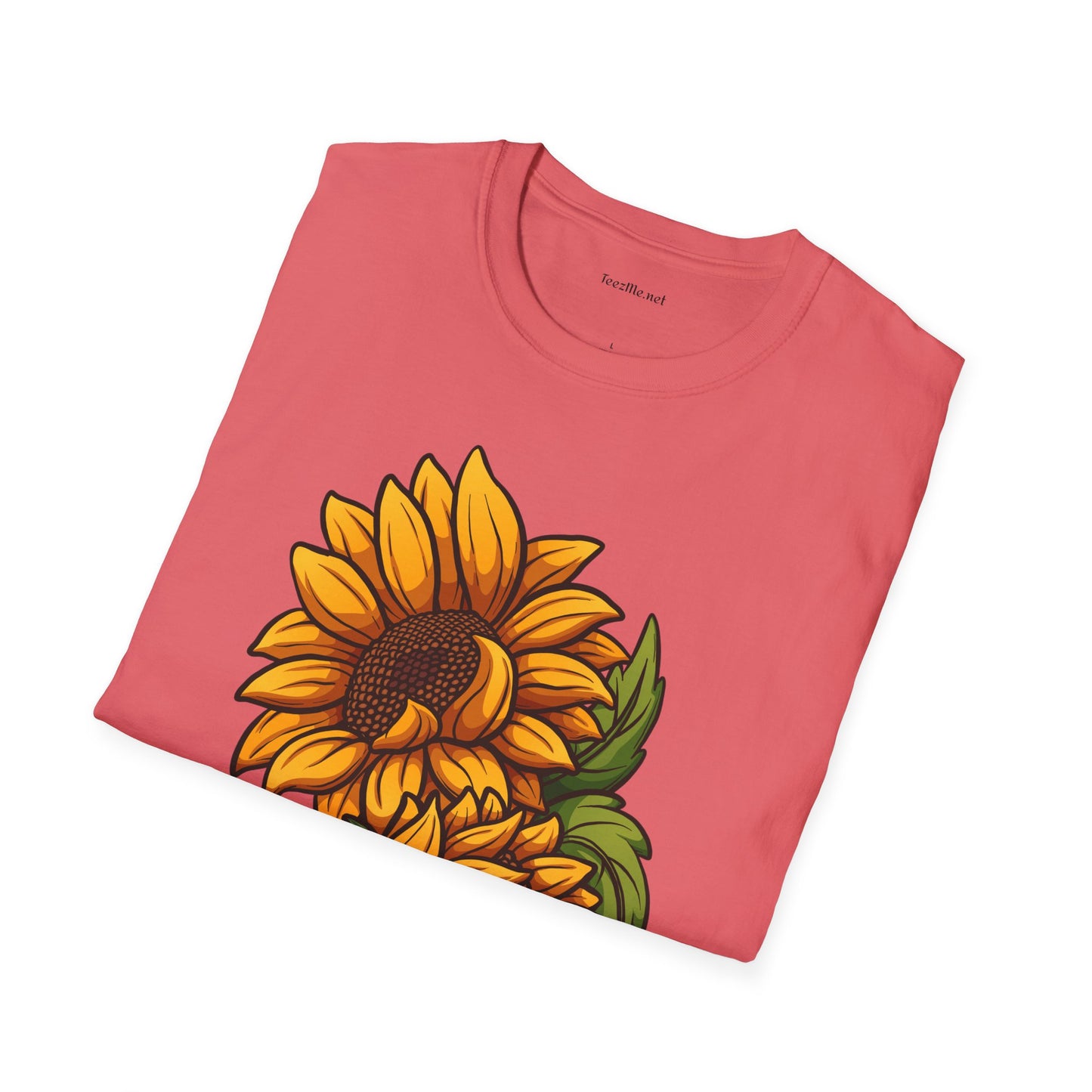 Sunflower (image) - Unisex Softstyle T-Shirt 100% Cotton Graphic