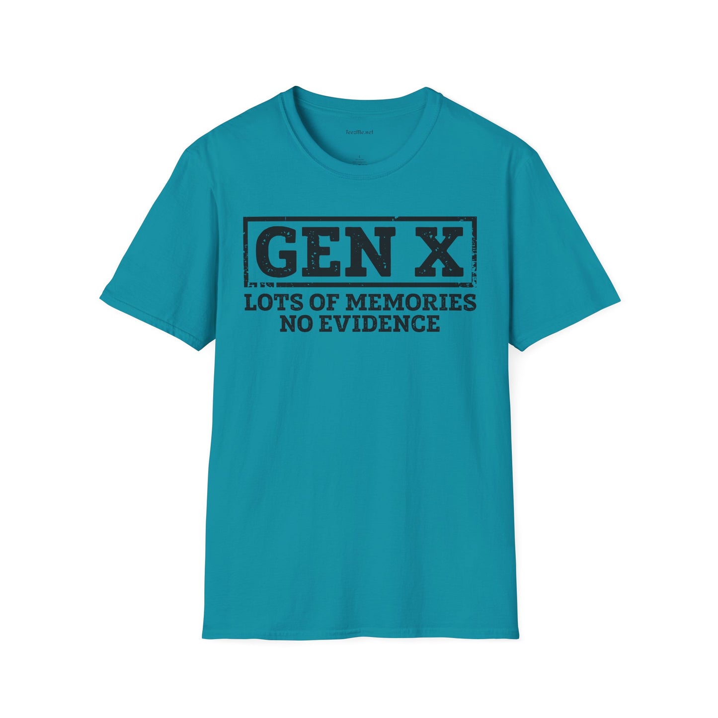 GEN X (No Evidence) Unisex Soft Style T-Shirt 100% Cotton Graphic
