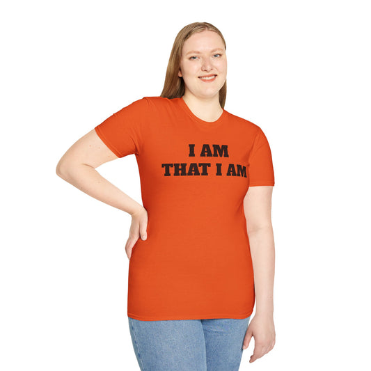 I AM THAT I AM - Unisex Softstyle T-Shirt 100% Cotton Graphic