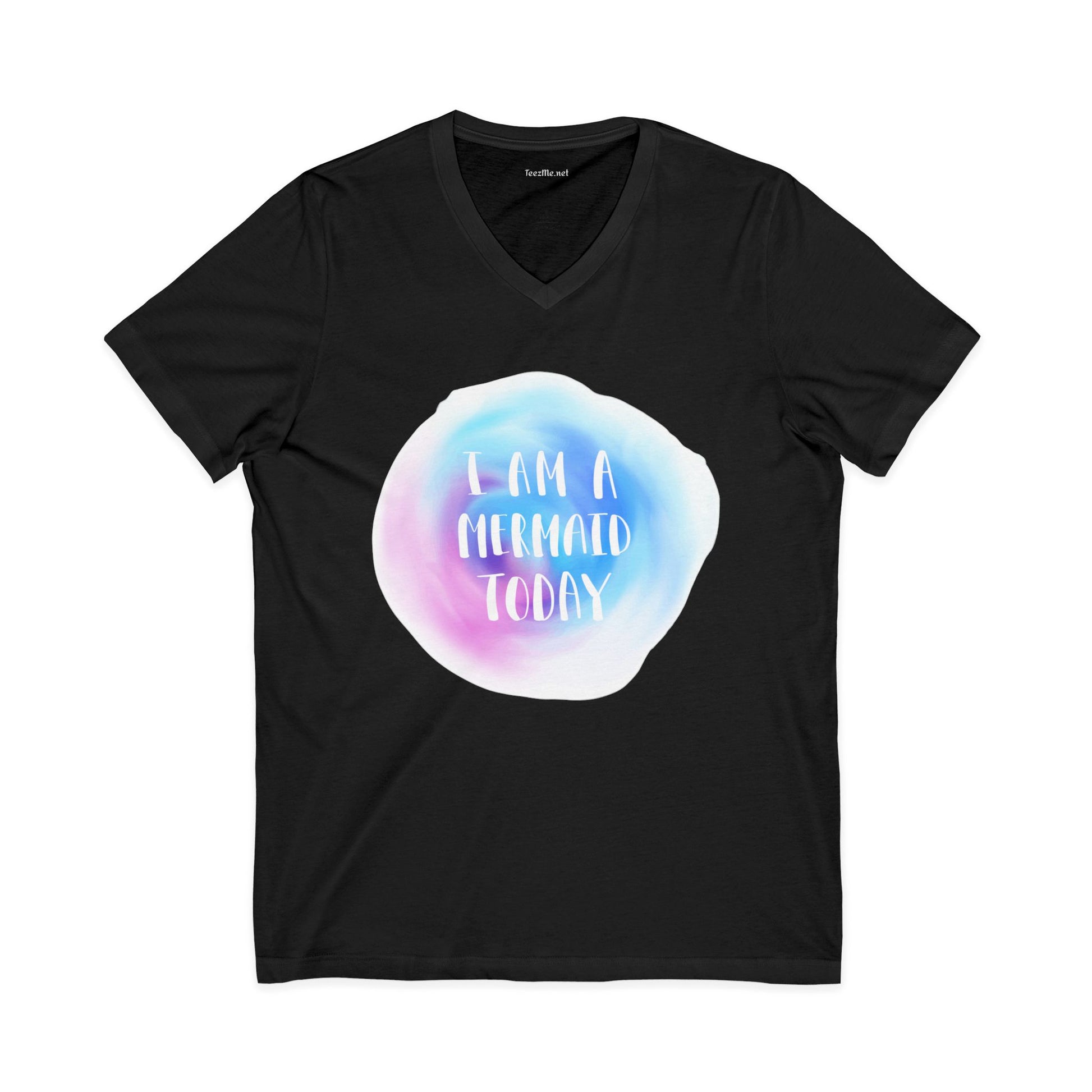 I am a mermaid today - Unisex Jersey Short Sleeve V-Neck Tee