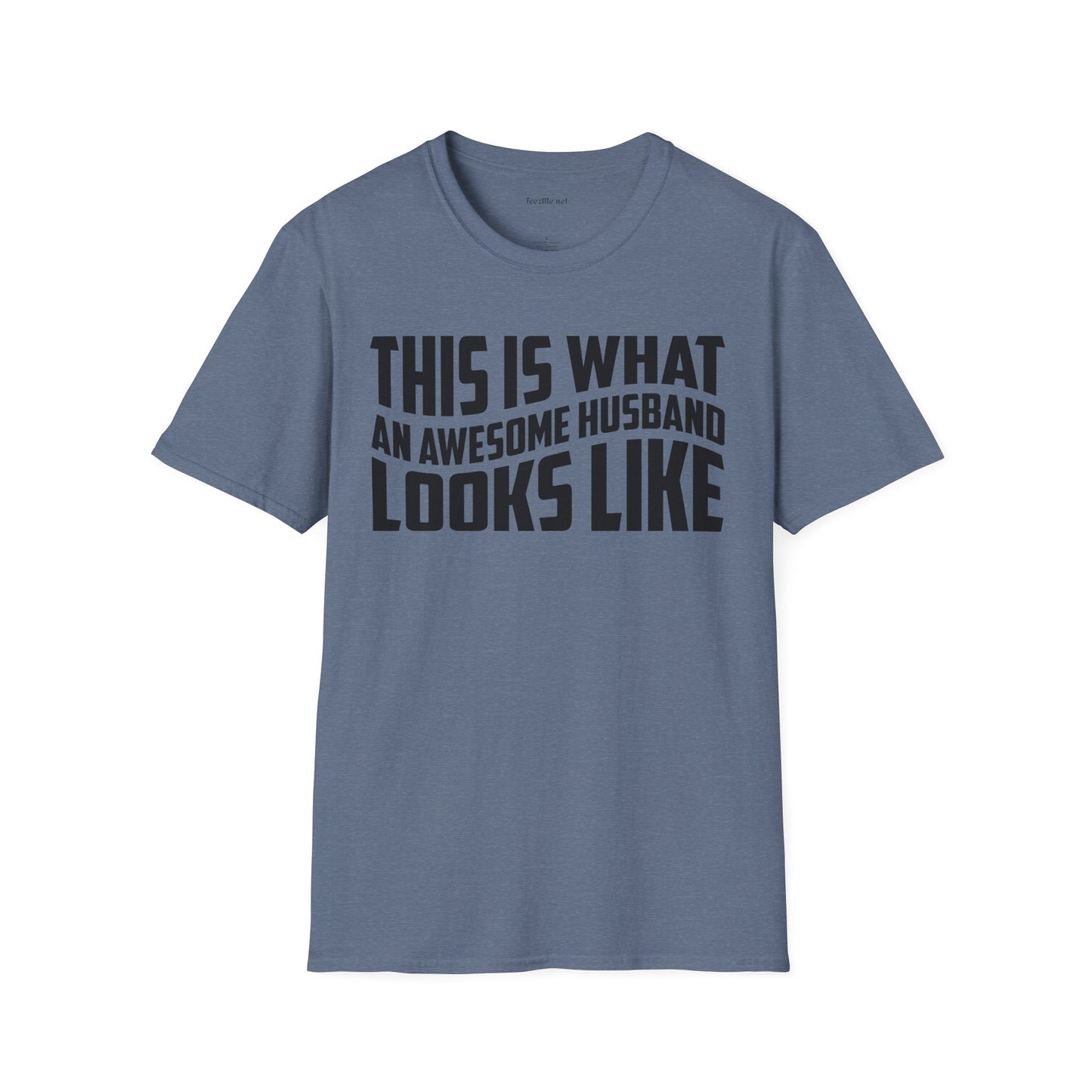 This Is What An Awesome Husband Looks Like Unisex Soft Style T-Shirt 100% Cotton Graphic