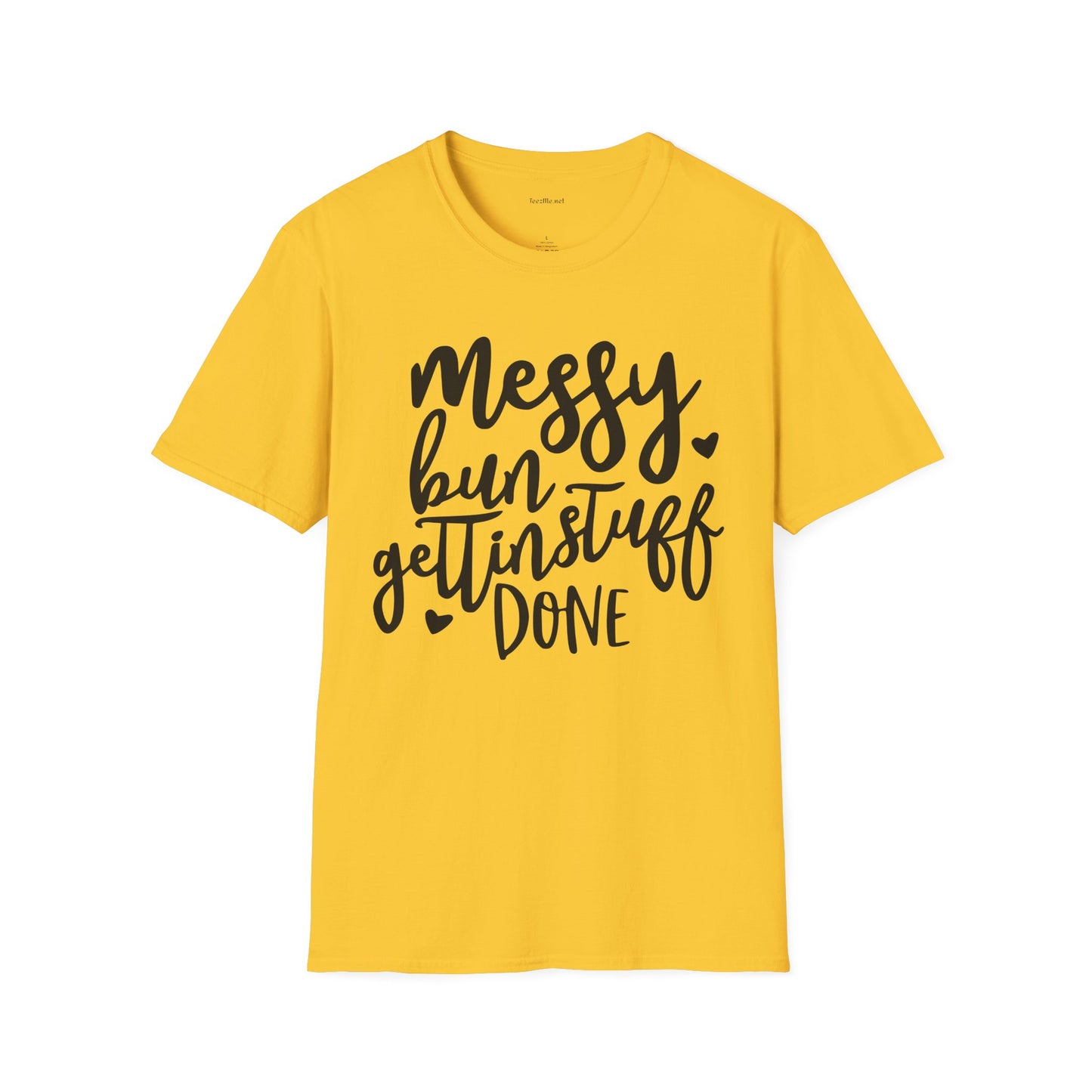 Messy Bun  - Unisex Softstyle T-Shirt 100% Cotton Graphic
