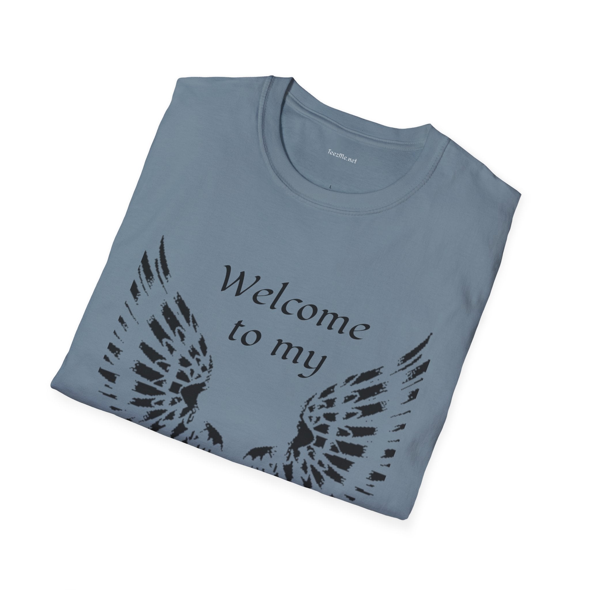 Welcome to my DARKSIDE - Unisex Softstyle T-Shirt 100% Cotton Graphic
