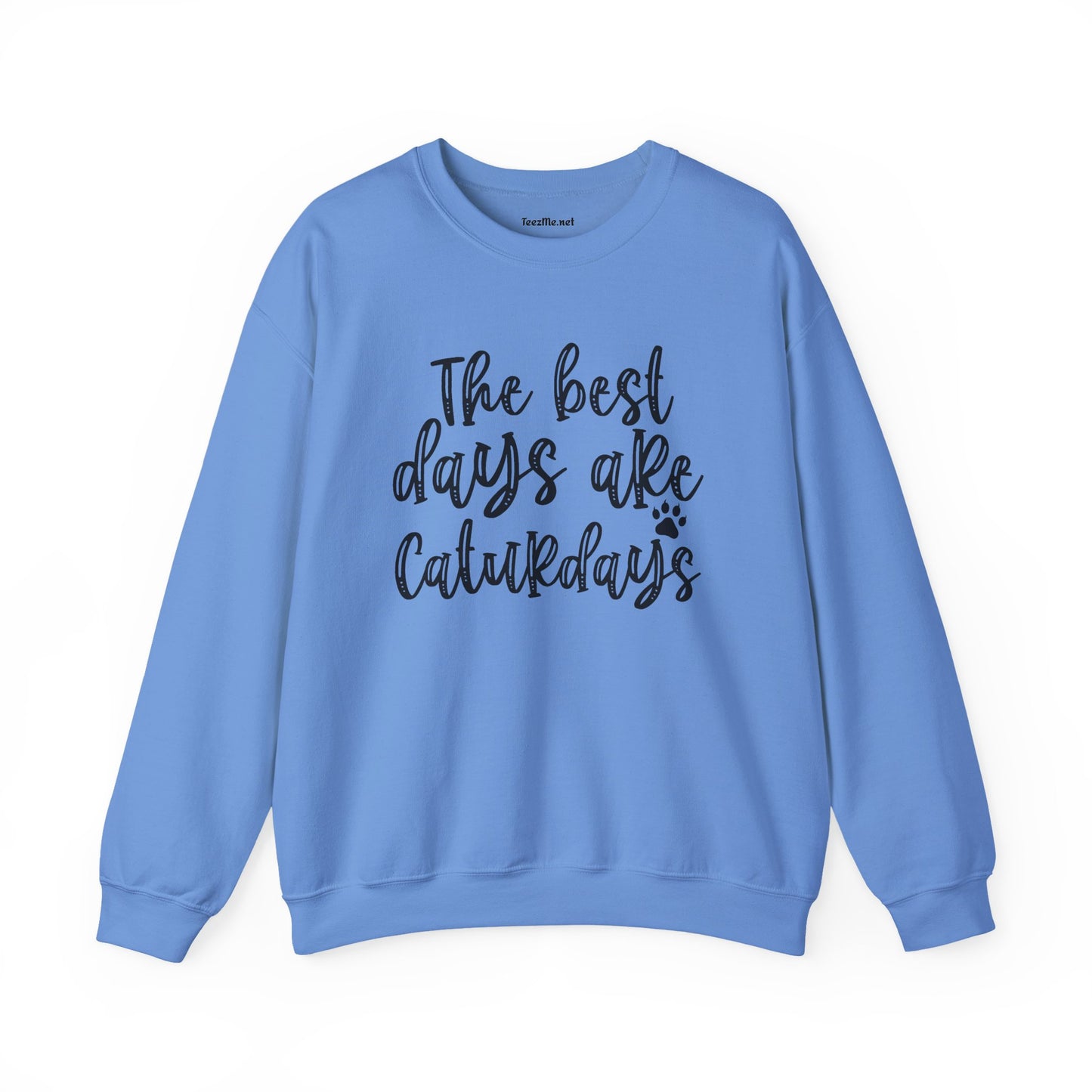 The best days are Caturdays Unisex Heavy Blend™ Crewneck Sweatshirt Graphic