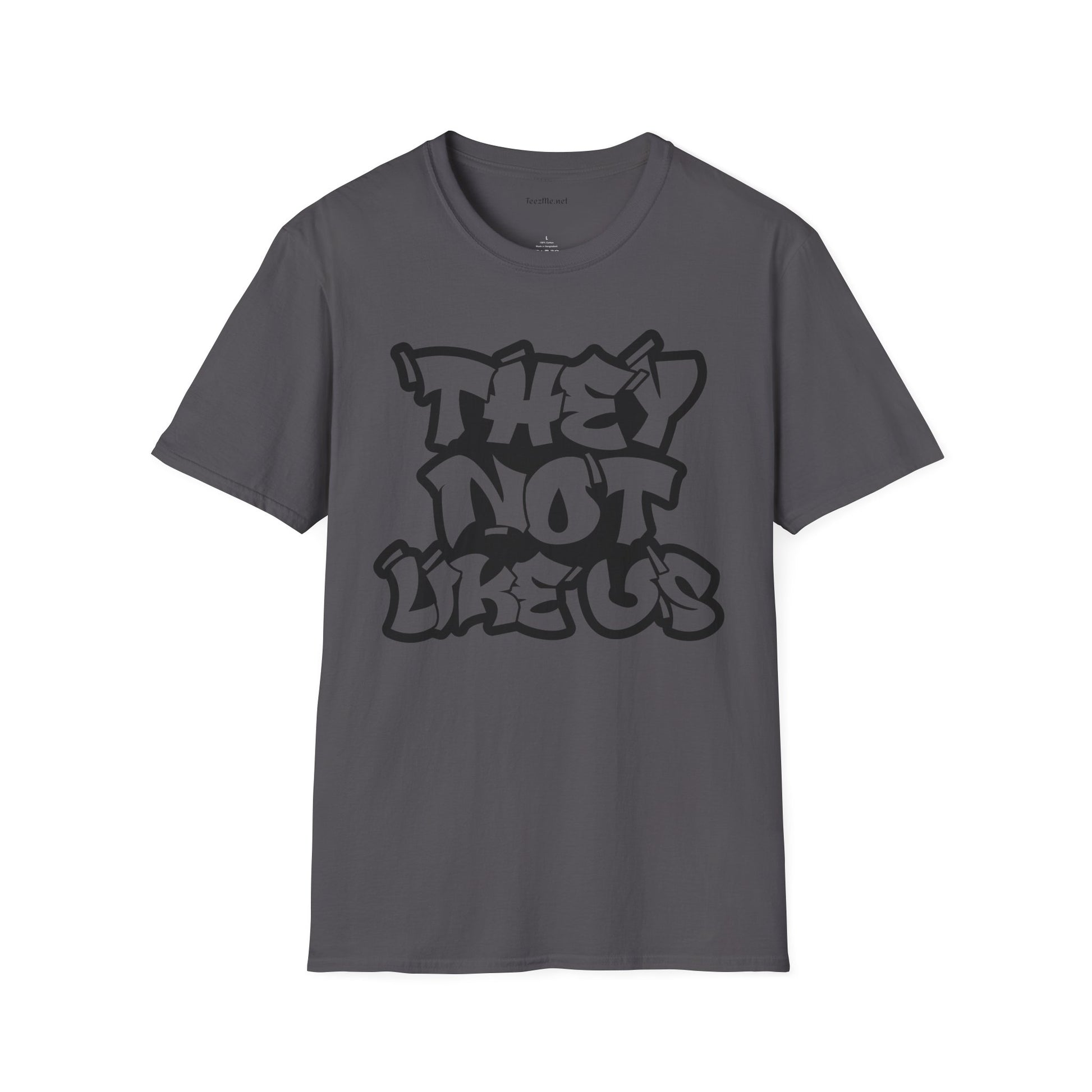 They Not Like Us (outline) Unisex SoftStyle T-Shirt 100% Cotton