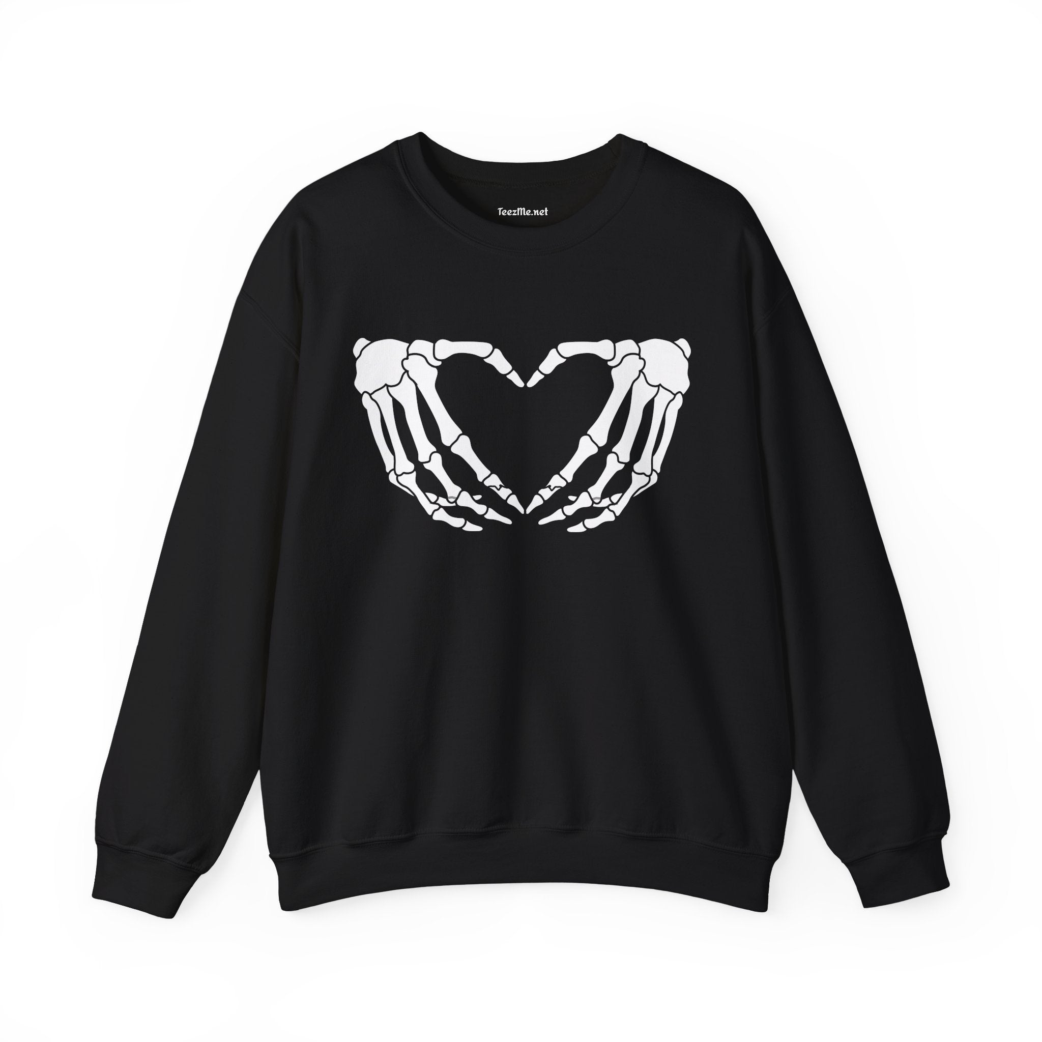 Skeleton Heart Hand Unisex Heavy Blend™ Crewneck Sweatshirt