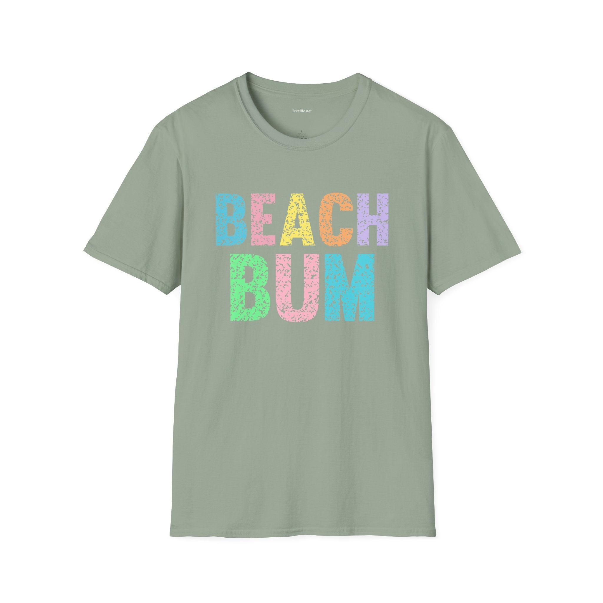 Beach Bum - Unisex Softstyle T-Shirt 100% Cotton Graphic