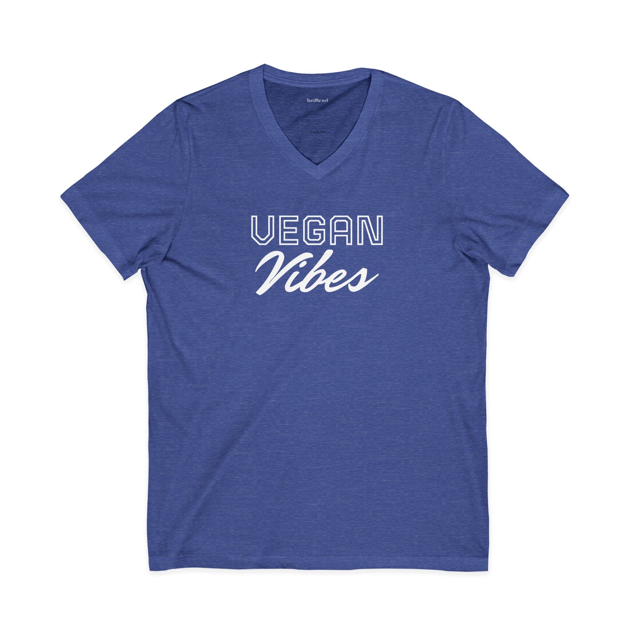 VEGAN Vibes Unisex Jersey Short Sleeve V-Neck Tee