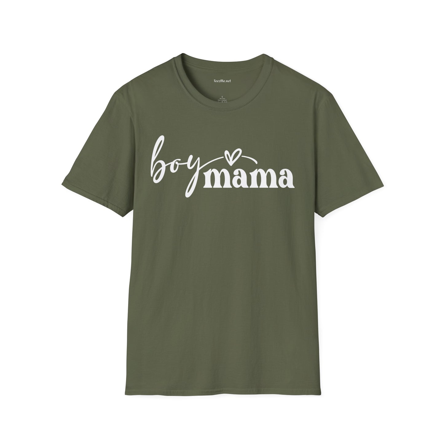 Boy Mama 01 Unisex SoftStyle T-Shirt 100% Cotton Graphic