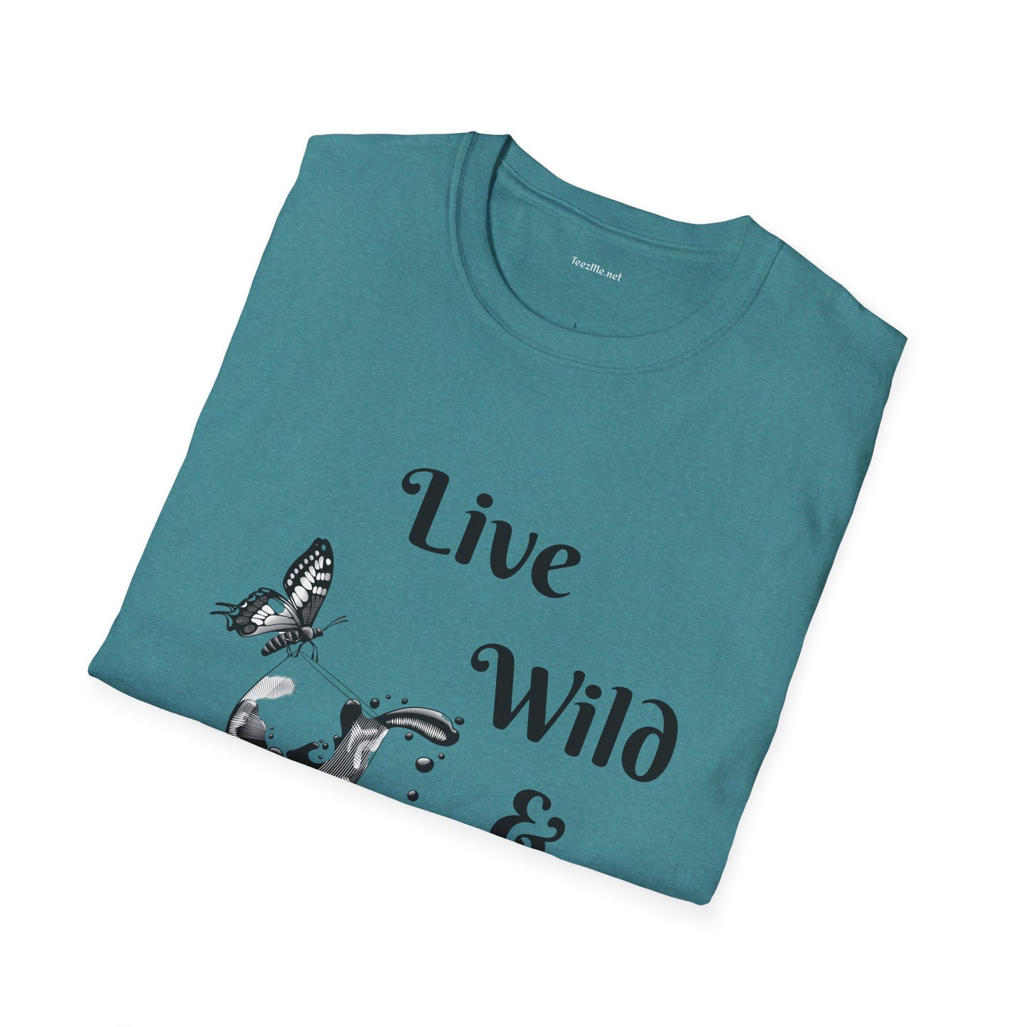 Live Wild & Free -  Unisex Softstyle T-Shirt 100% Cotton Graphic