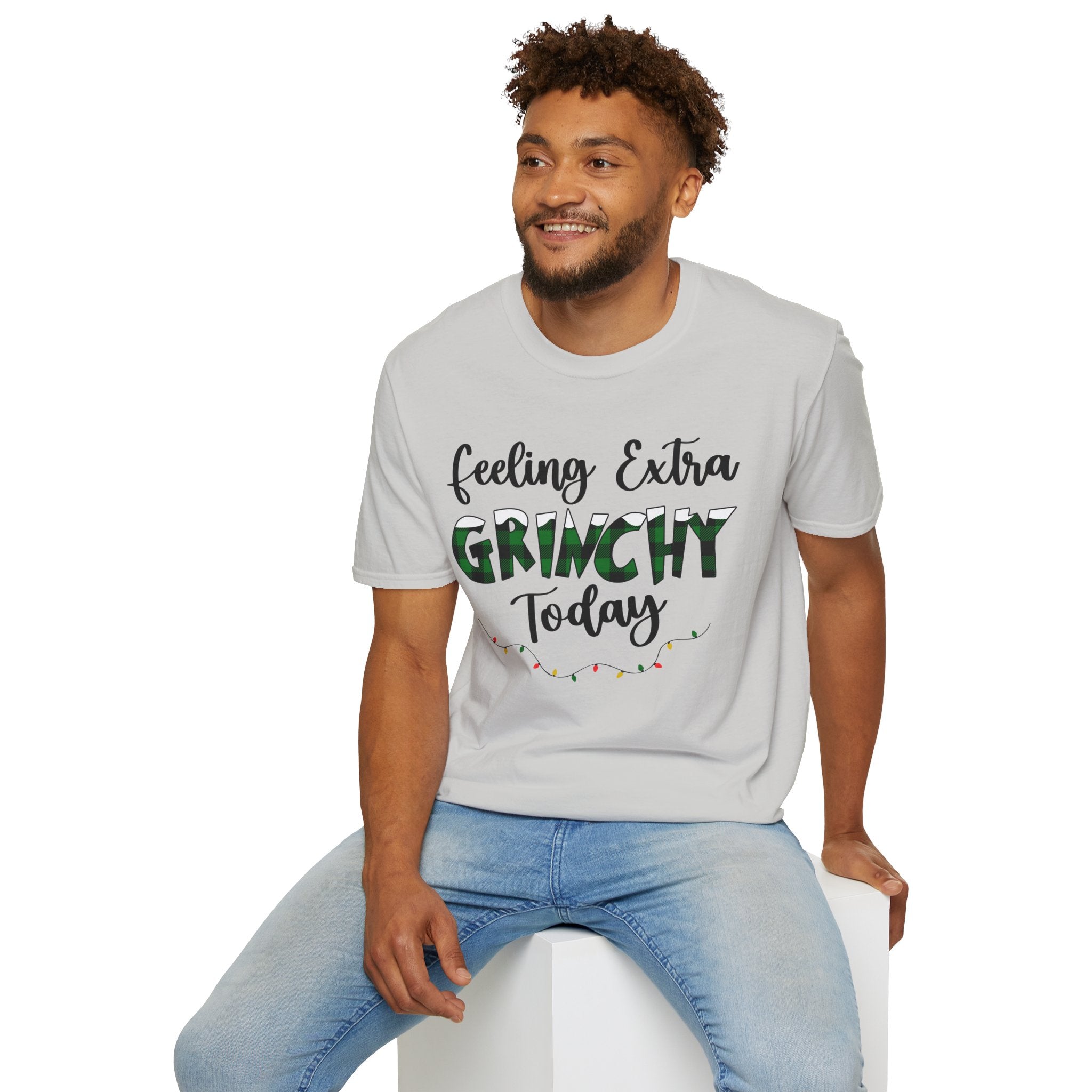 Feeling Extra Grinchy 01 Unisex Softstyle T-Shirt 100% Cotton